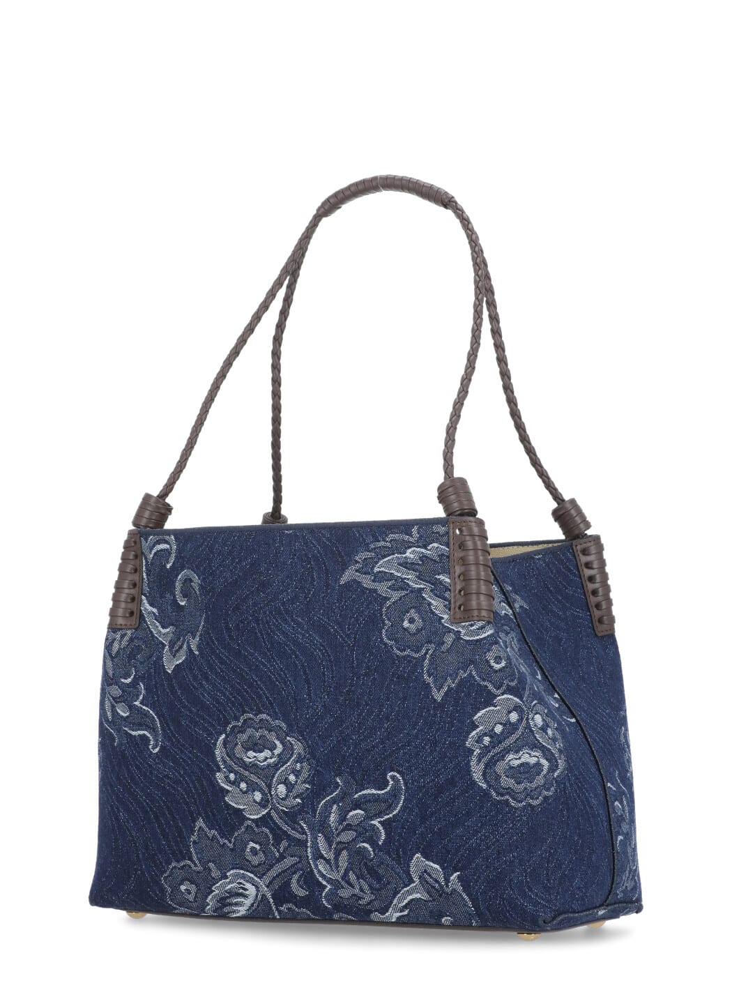 Etro Womens Denim Blue Scuro Libra Denim Shoulder Bag In Blue