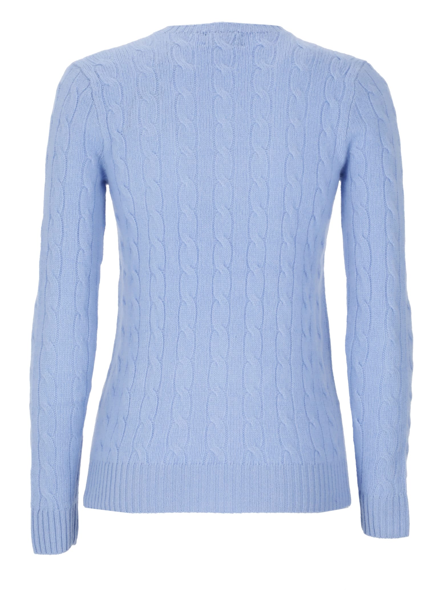 Shop Ralph Lauren Wool Sweater In Light Blue