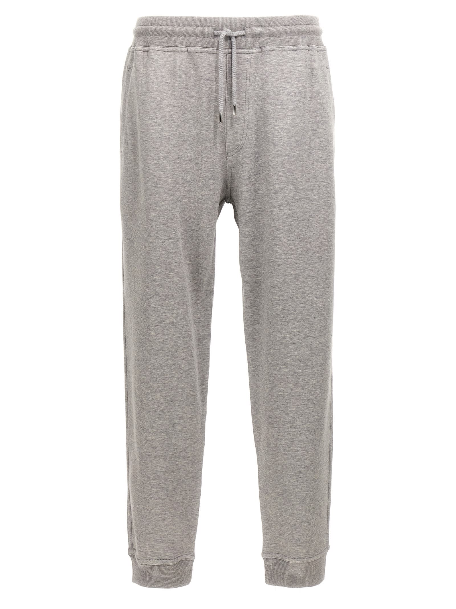 Shop Brunello Cucinelli Cotton Blend Joggers In Gray