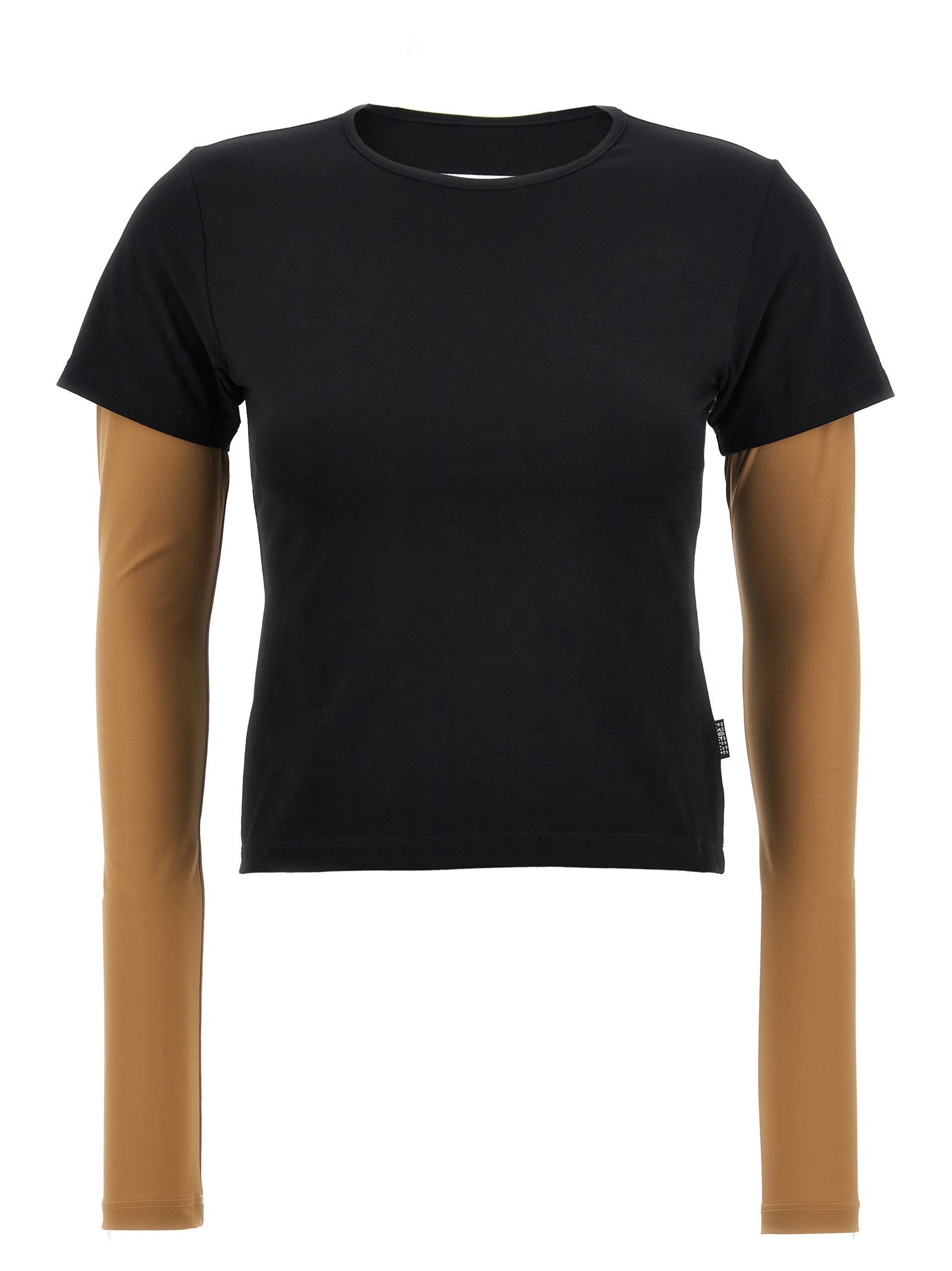 Shop Mm6 Maison Margiela Basic T-shirt In Black