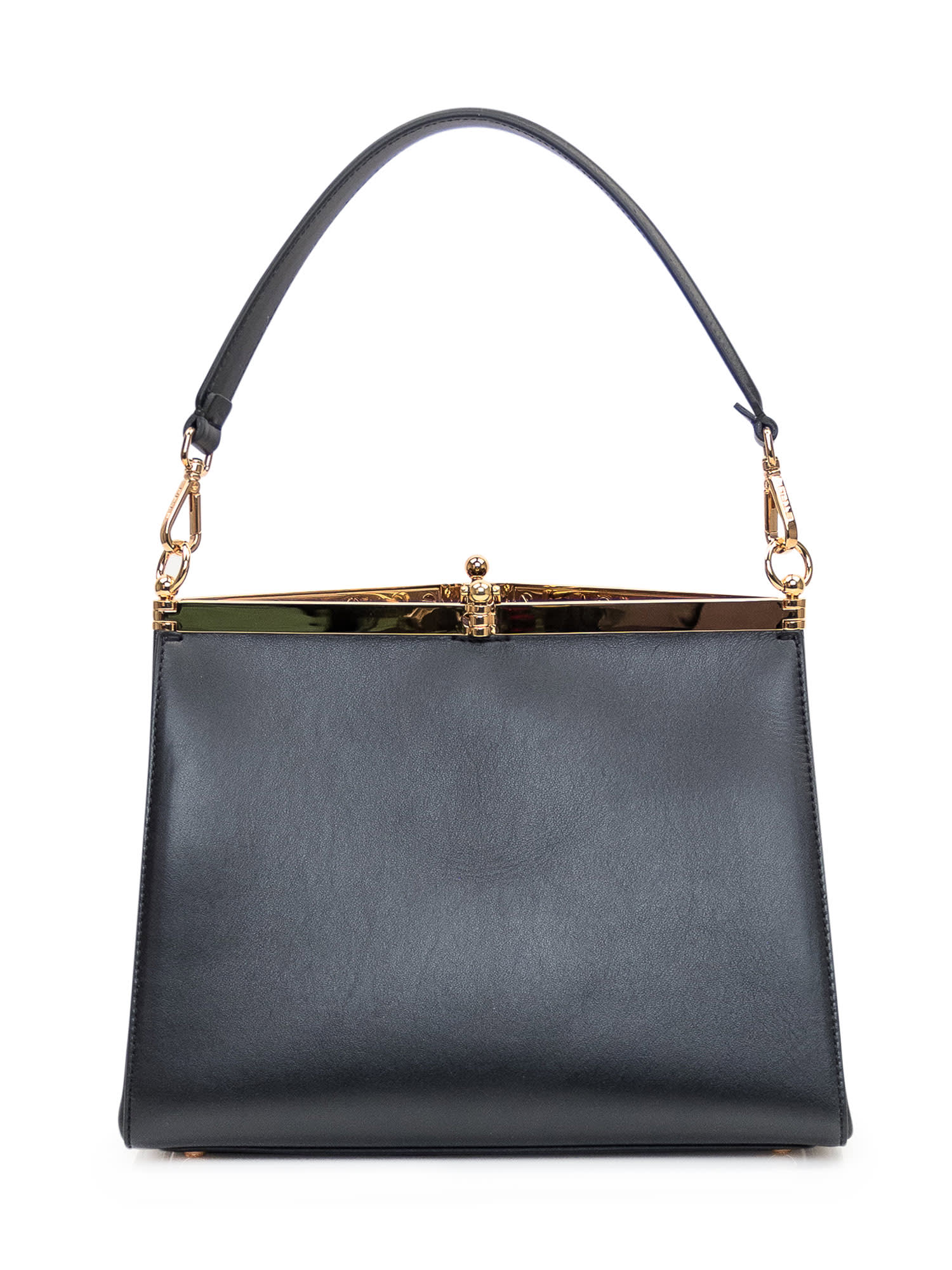 Shop Etro Shoulder Bag Vela In Nero