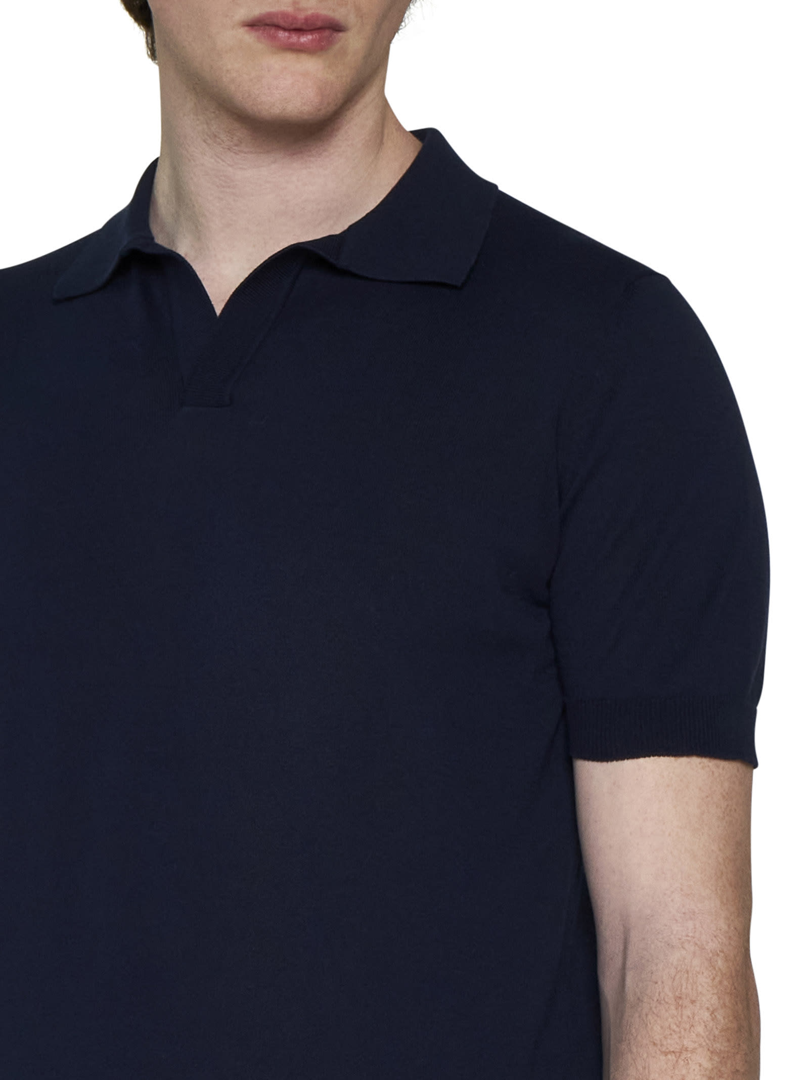 Shop Tagliatore Polo Shirt In Blu
