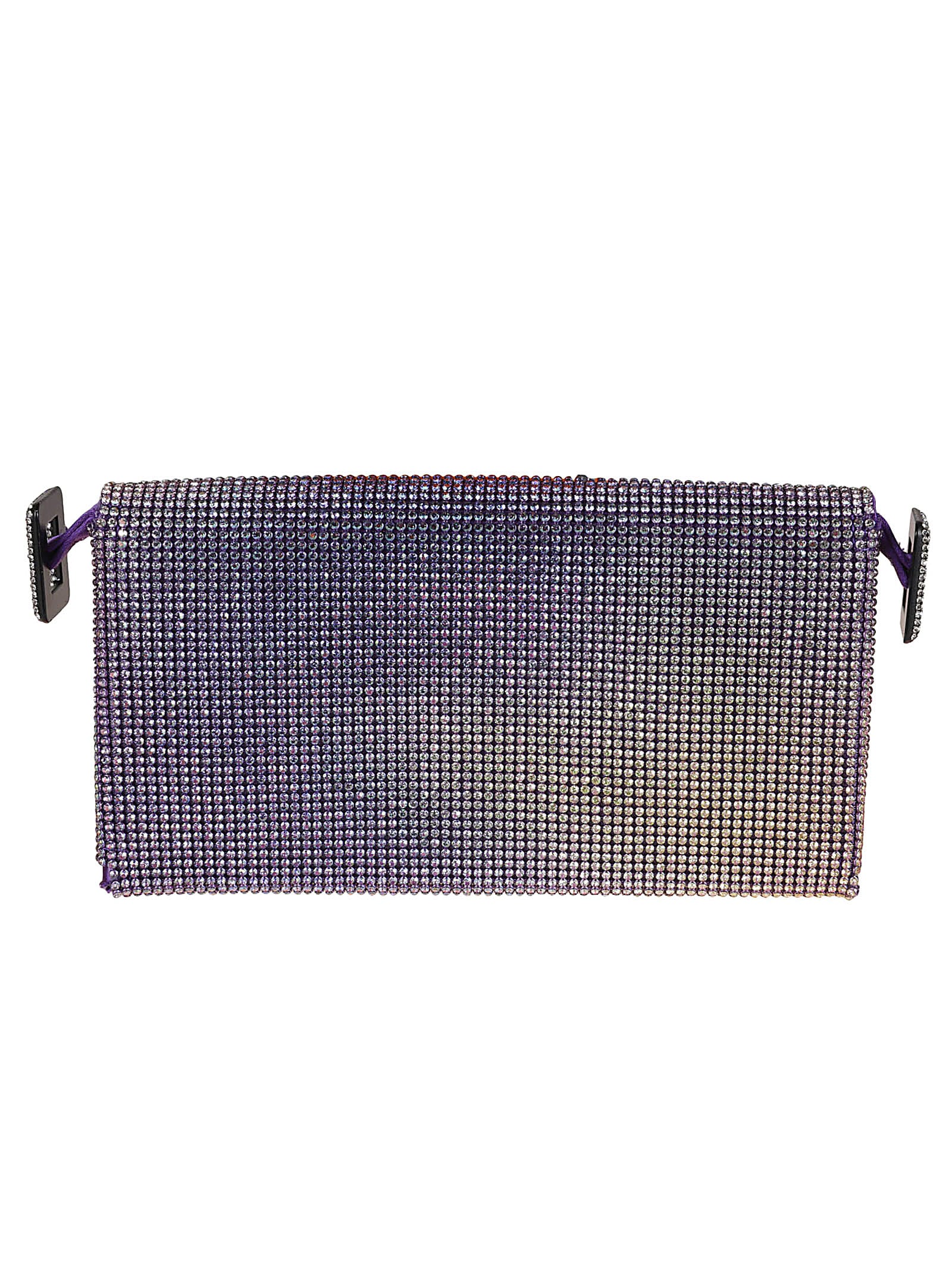 Shop Benedetta Bruzziches Embellished All-over Flap Shoulder Bag In The Living Daylight