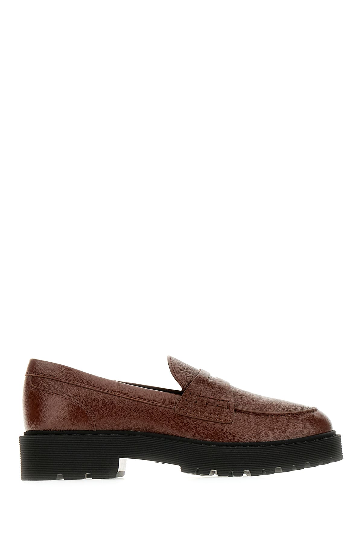 Hogan Brown Leather Loafers