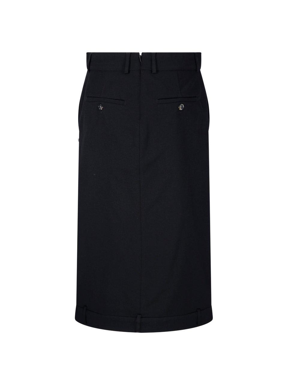 Shop Sportmax Mirror-image Midi Skirt In Black