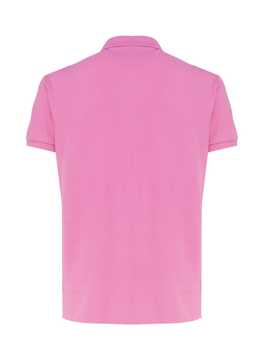 Shop Polo Ralph Lauren Polo Shirt With Logo Embroidery In Pink