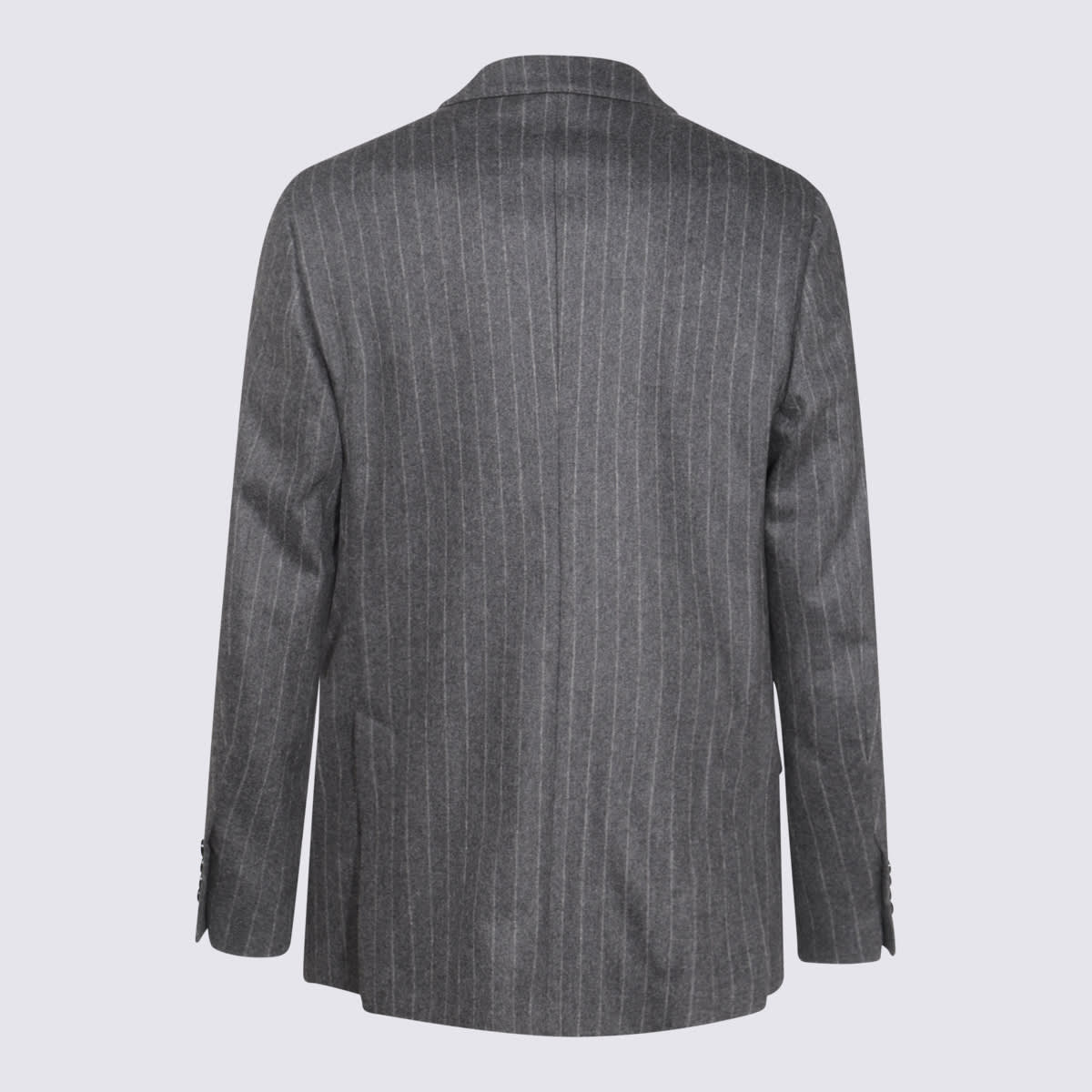 Shop Lardini Grey Wool Suits