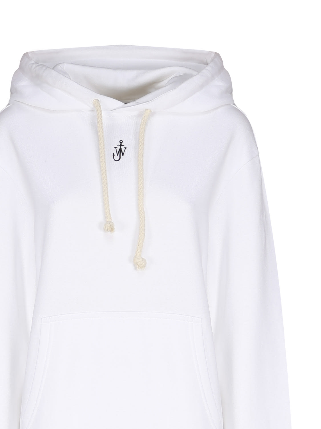 Shop Jw Anderson Sweatshirt With Embroidered Logo In White