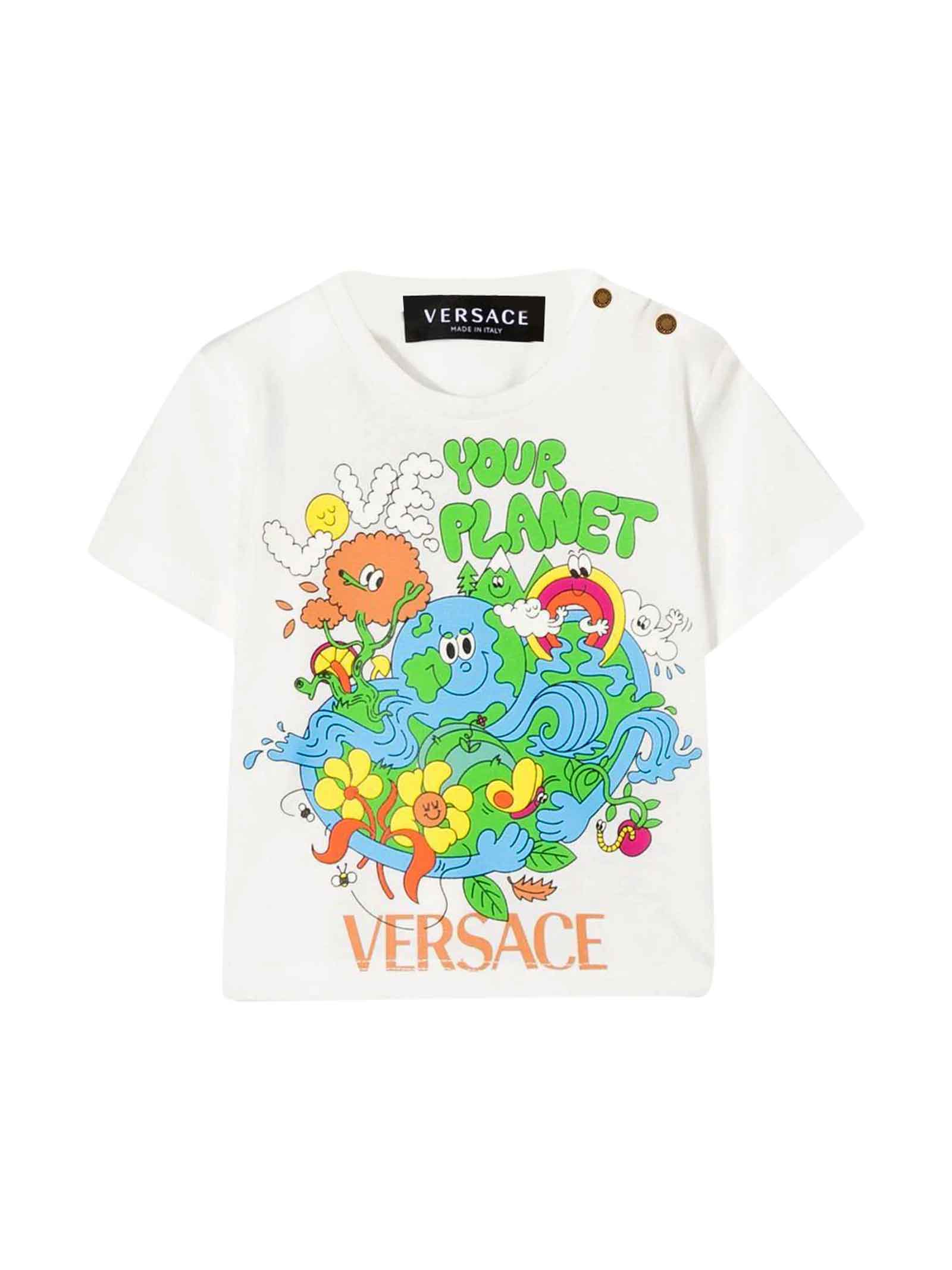 Versace White T-shirt Baby Unisex Kids