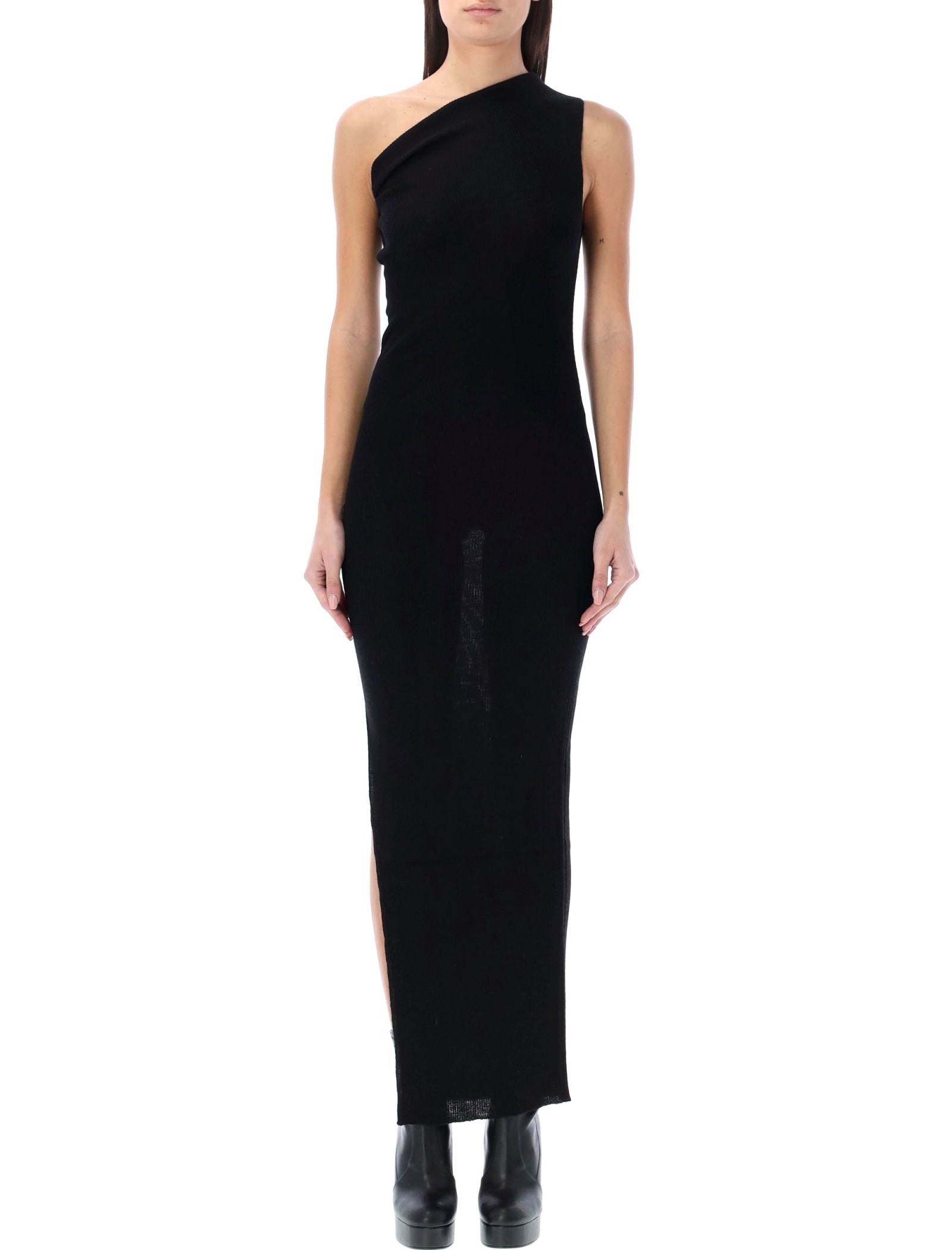 Shop Rick Owens Athena Dress In Black