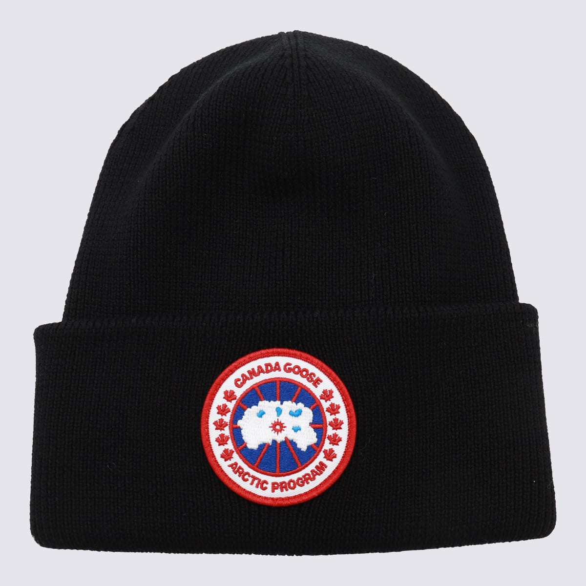 Shop Canada Goose Black Wool Beanie