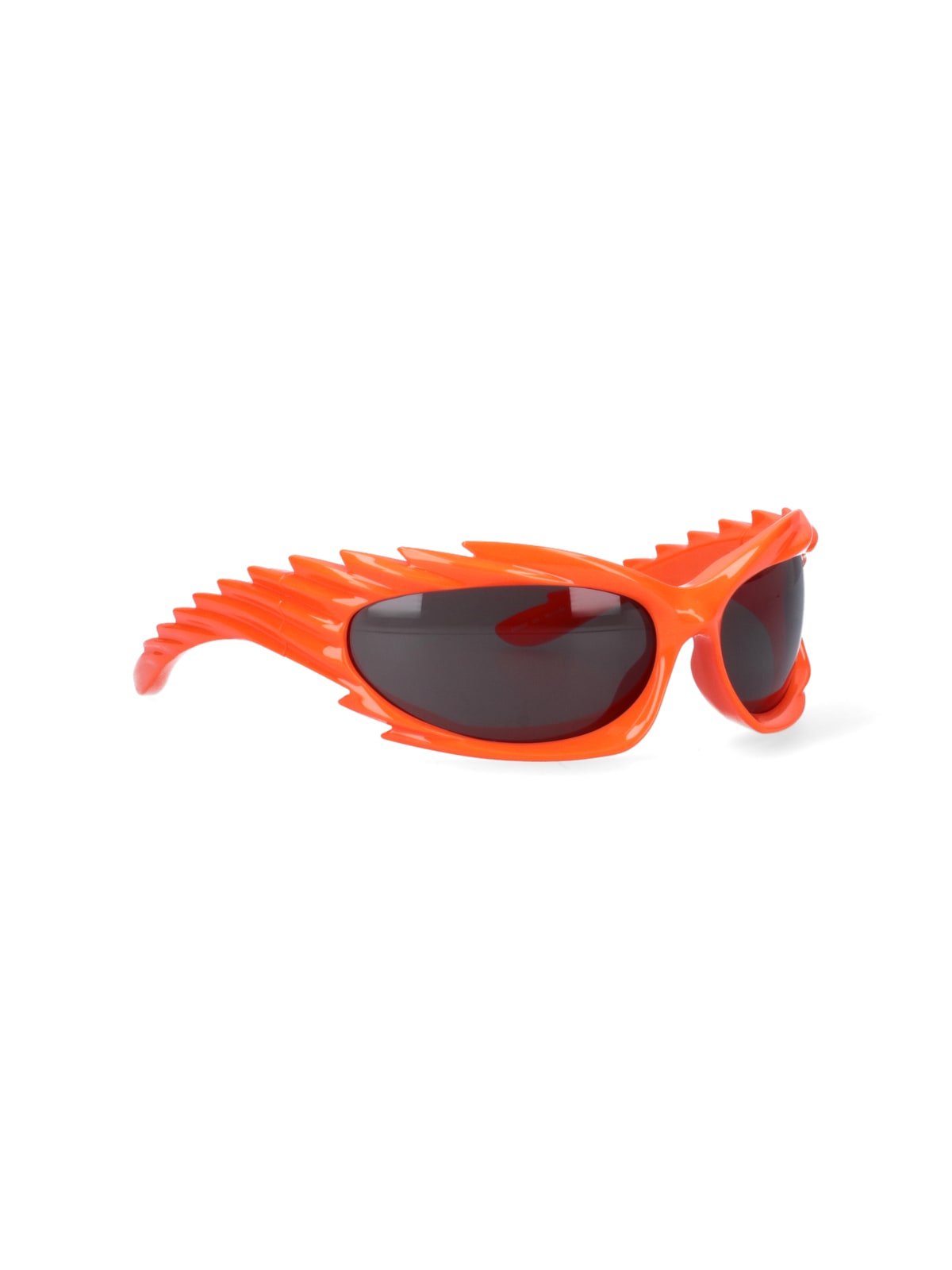 Shop Balenciaga Spike Rectangle Sunglasses In Orange