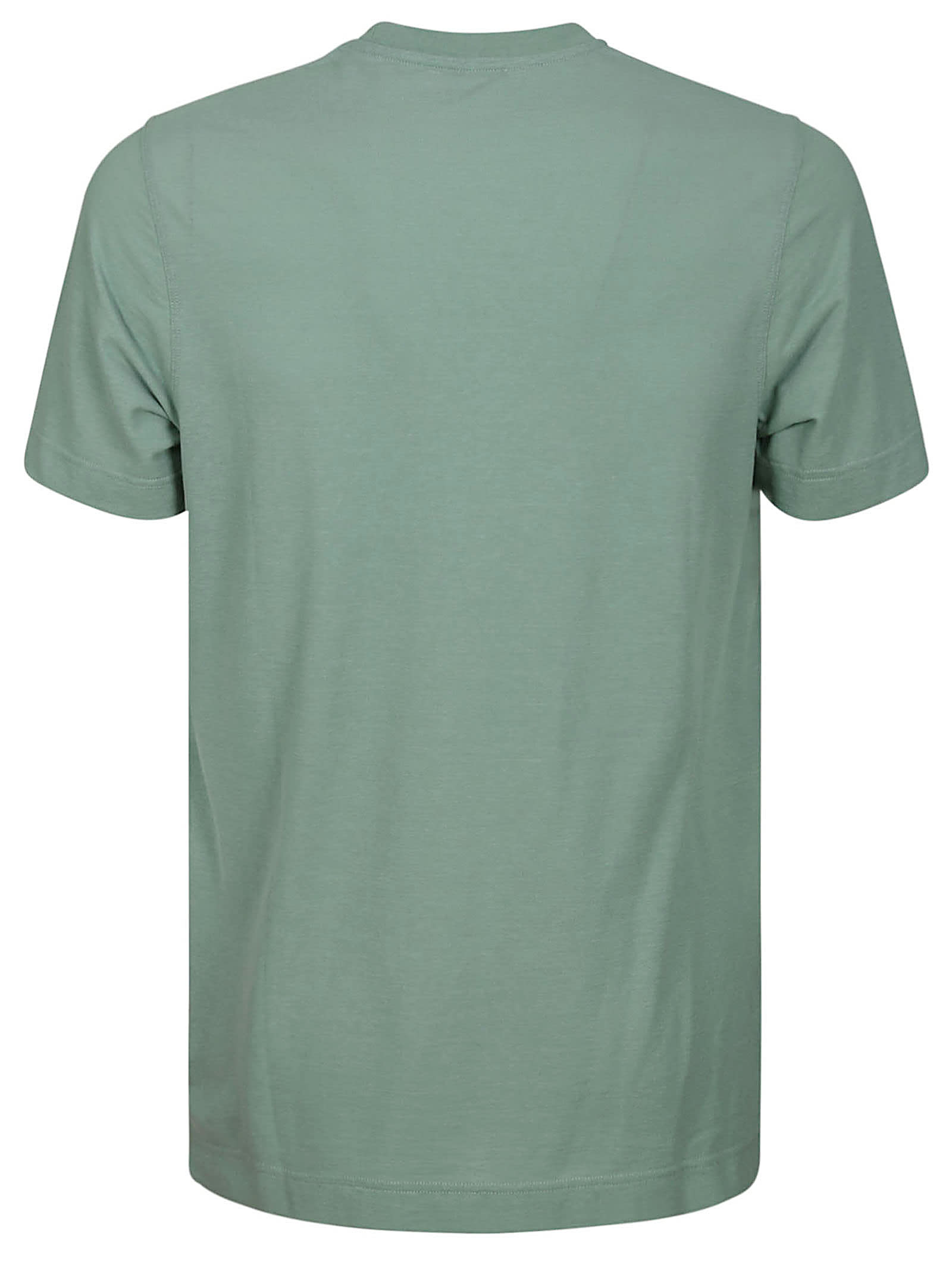 Zanone Tshirt Ice Cotton In Green Tourmaline