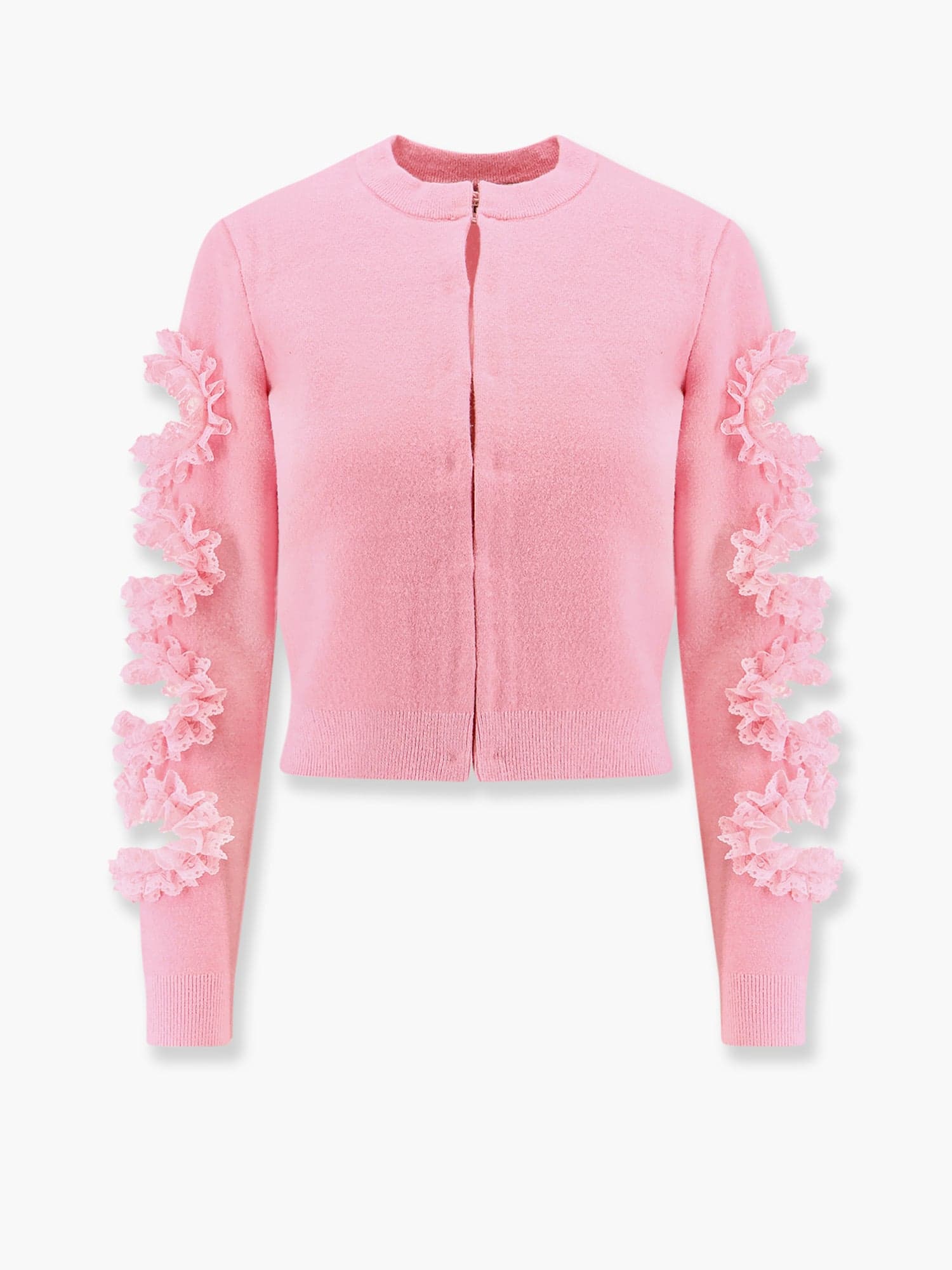 Shop Self-portrait Cristopher Kane Residency Cardigan With Cut-out Details In Pink