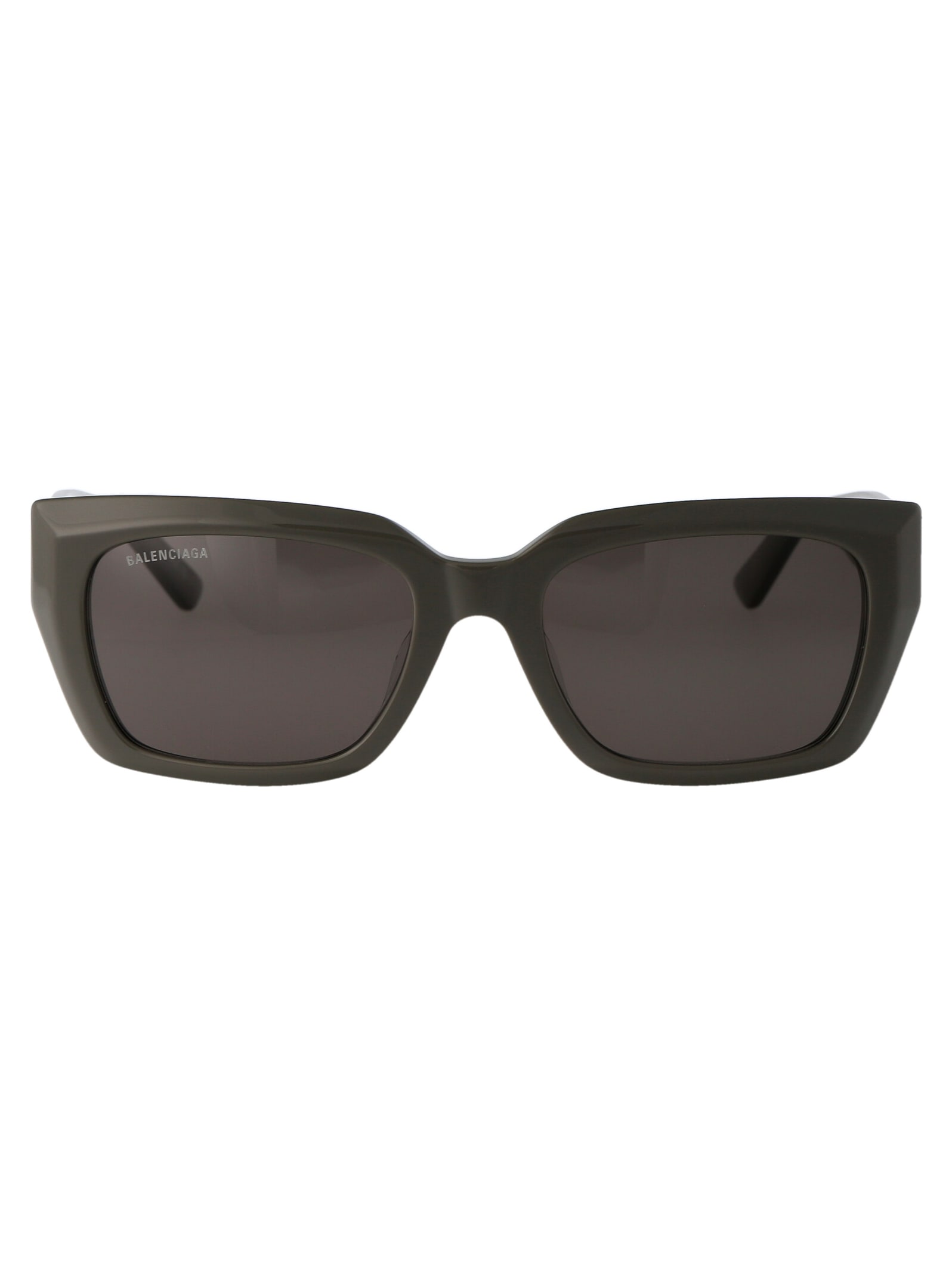 Shop Balenciaga Bb0272sa Sunglasses In 003 Grey Grey Grey