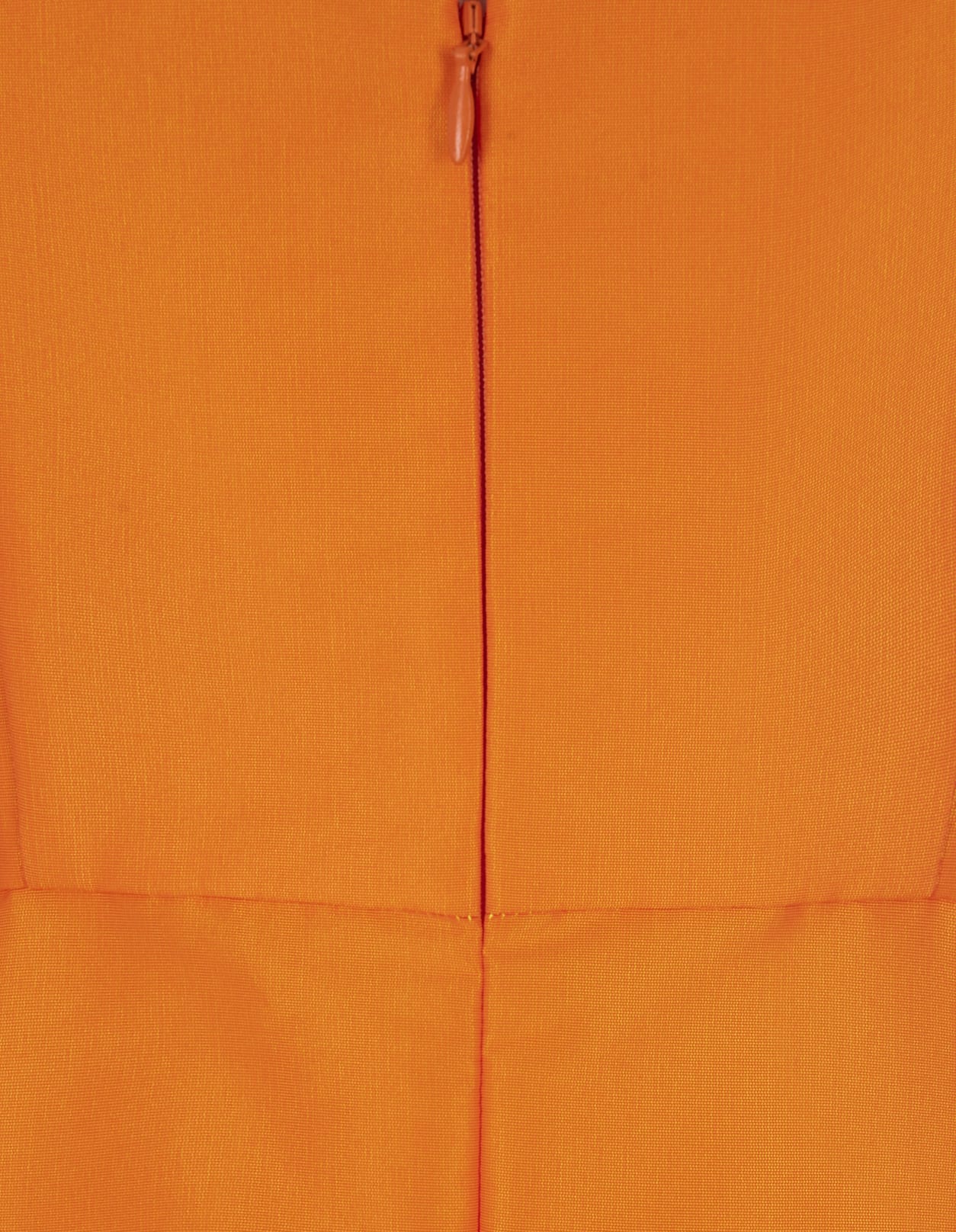 Shop Alexander Mcqueen Asymmetrical And Draped Dress In Orange