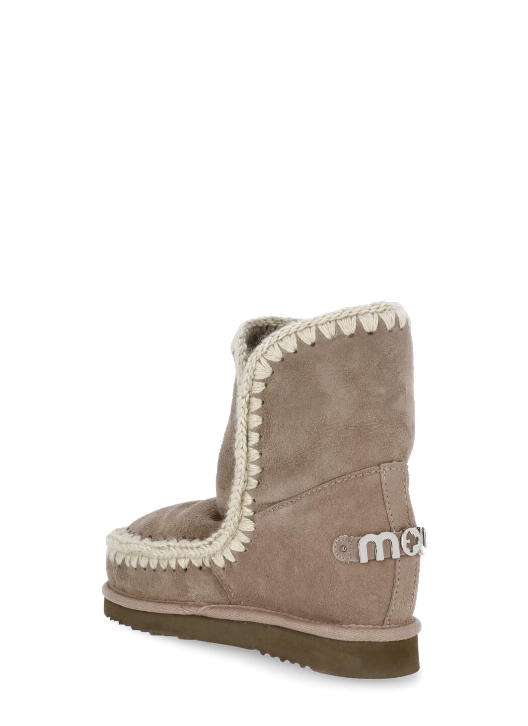 Shop Mou Inner Wedge Short Boots In Grey