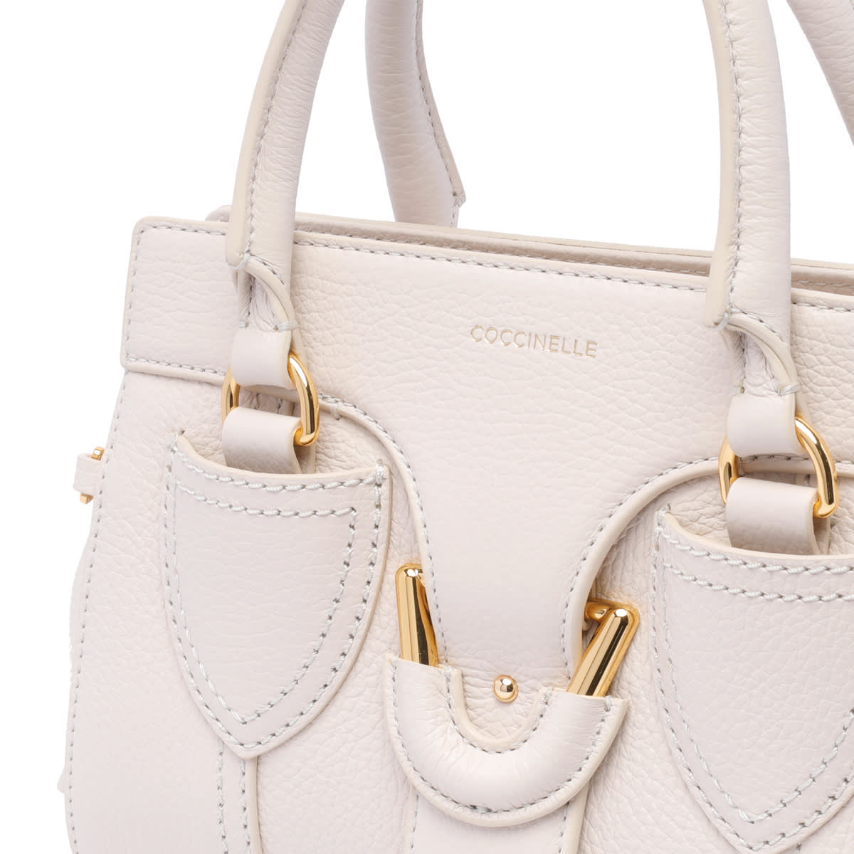 Shop Coccinelle York Handbag In White