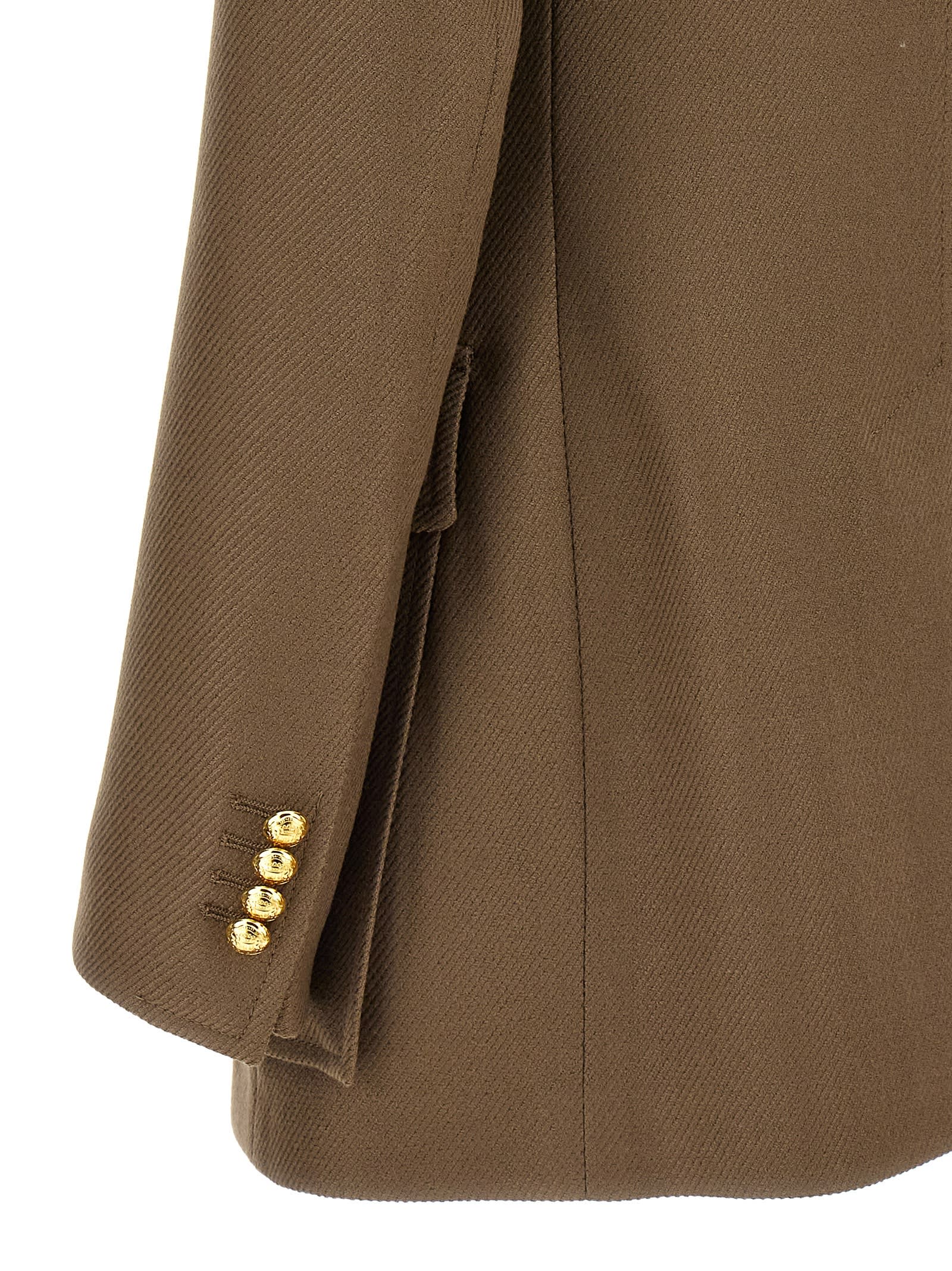 Shop Tagliatore One-breasted Jacket In Brown