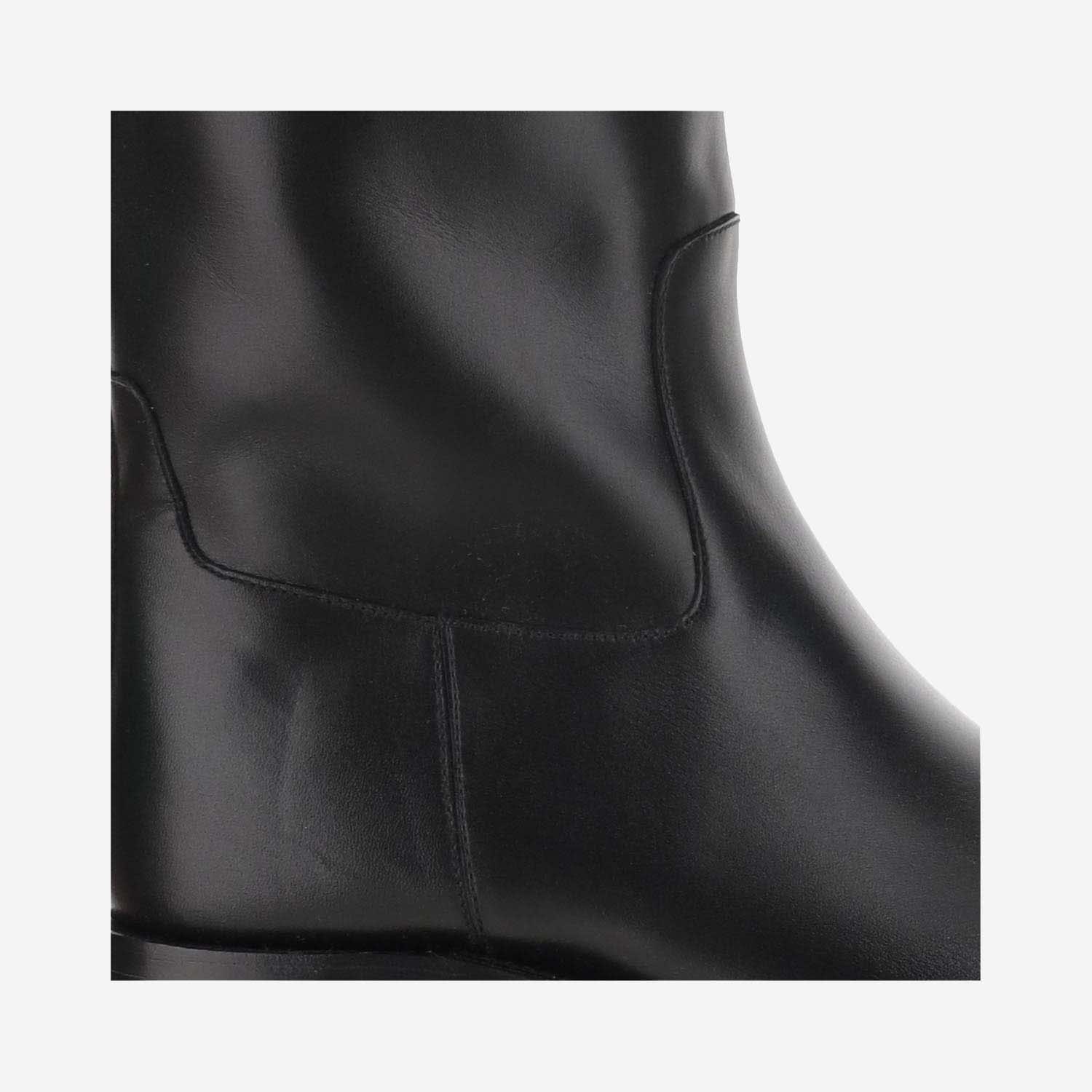 Versace Black High Boots With '95 Medusa Detail In Black