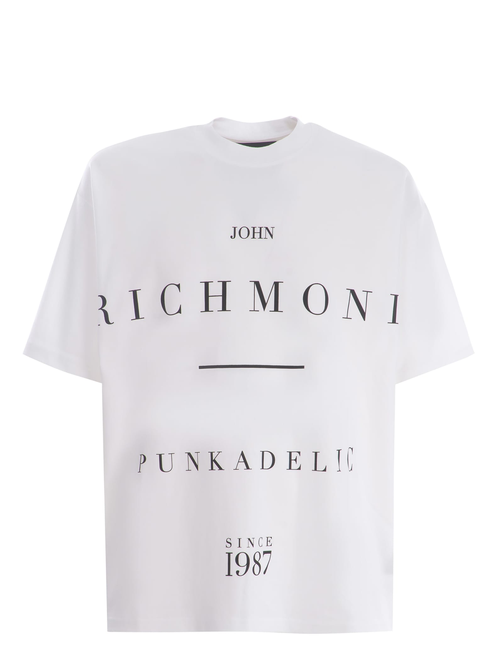 Shop Richmond T-shirt  Since1987 Made Of Cotton In Bianco