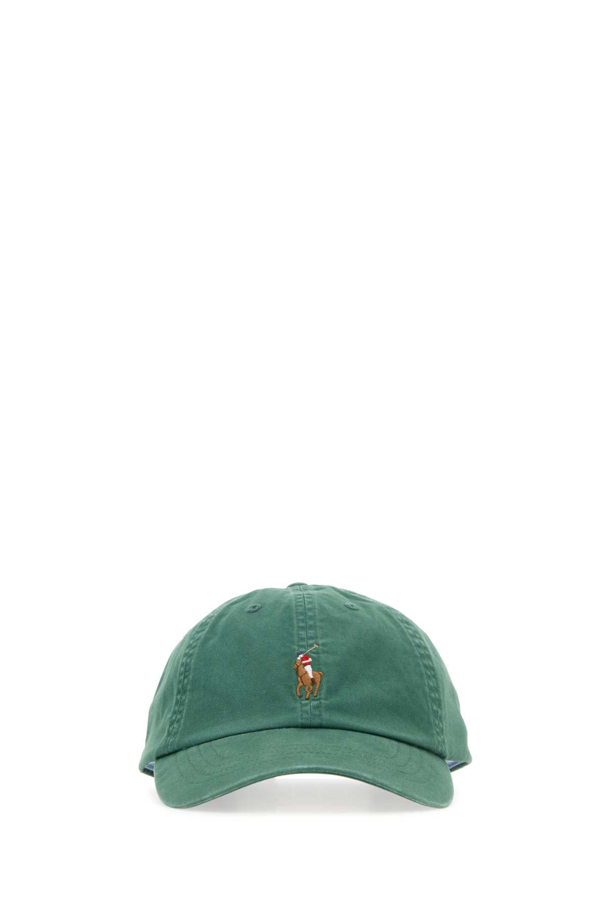 Green Stretch Cotton Baseball Cap