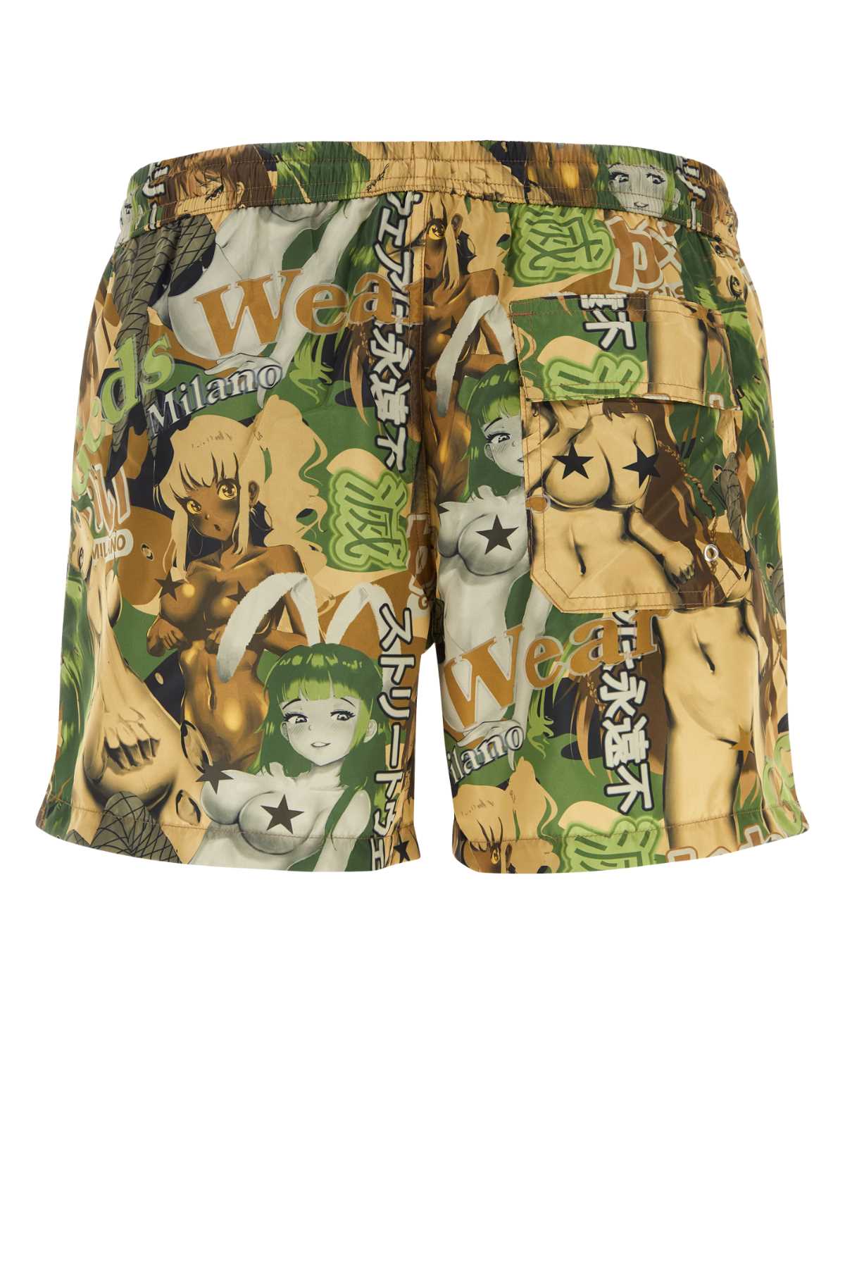 Shop Gcds Printed Polyester Swimming Shorts In Mx