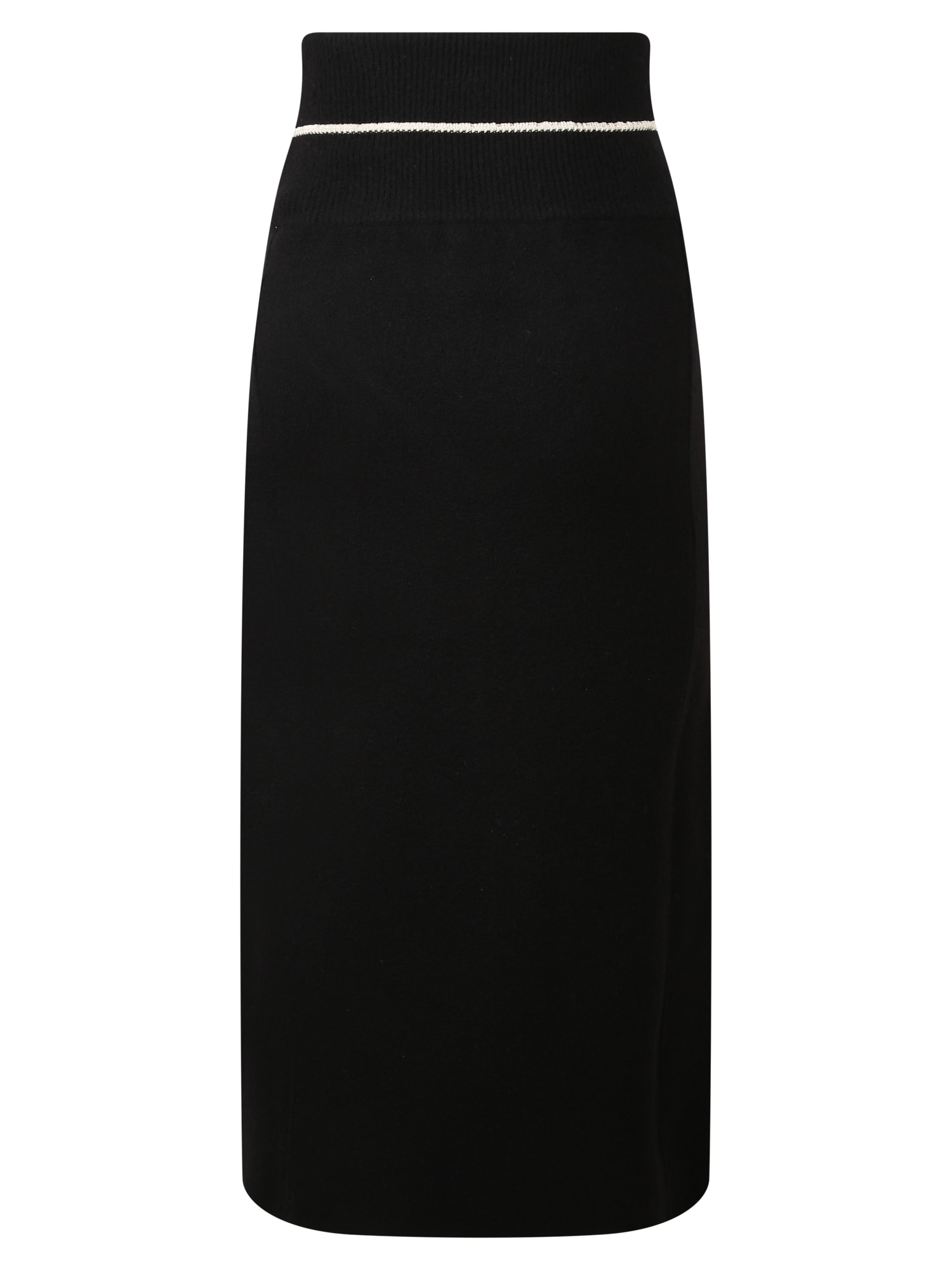 Shop Moncler Genius Midi Skirt In Black