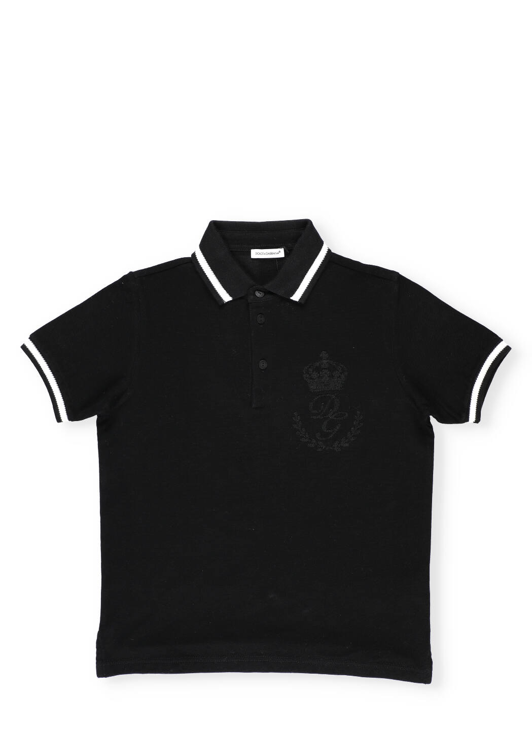Dolce & Gabbana Cotton Polo With Embroideries