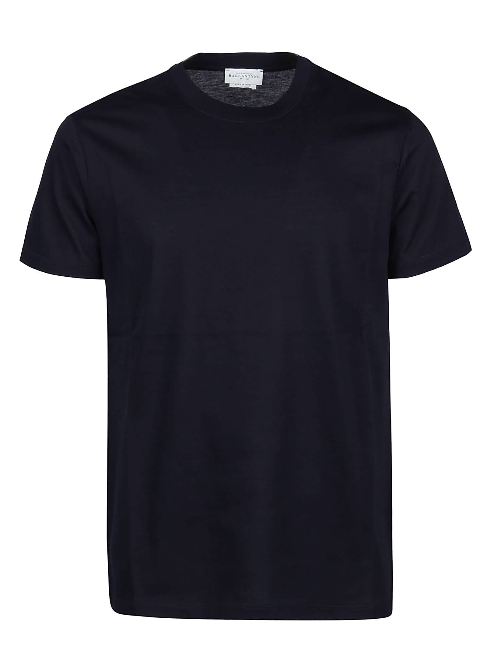 Shop Ballantyne Basic T-shirt In Navy