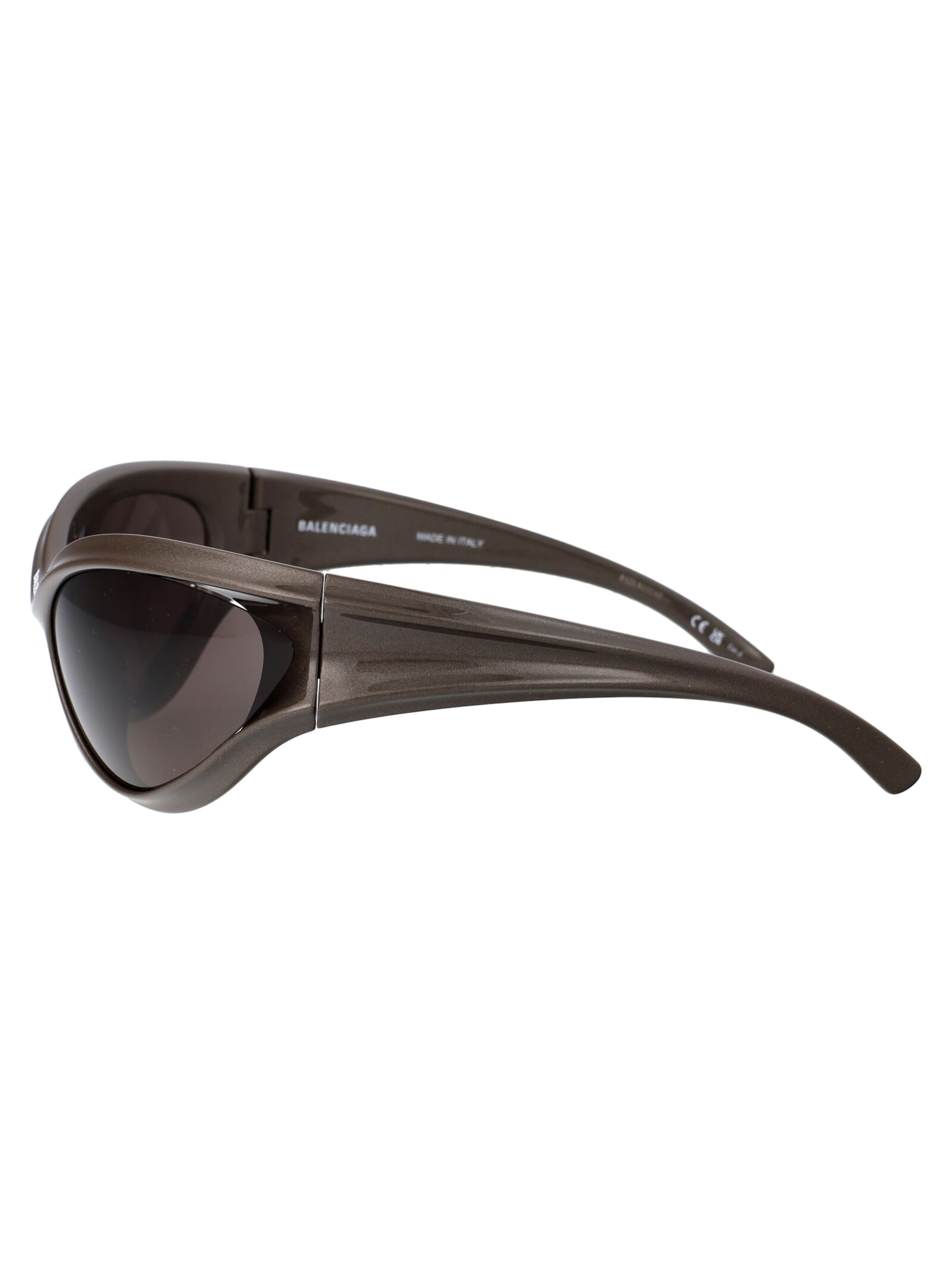 Shop Balenciaga Bb0317s Sunglasses In 003 Grey Grey Grey