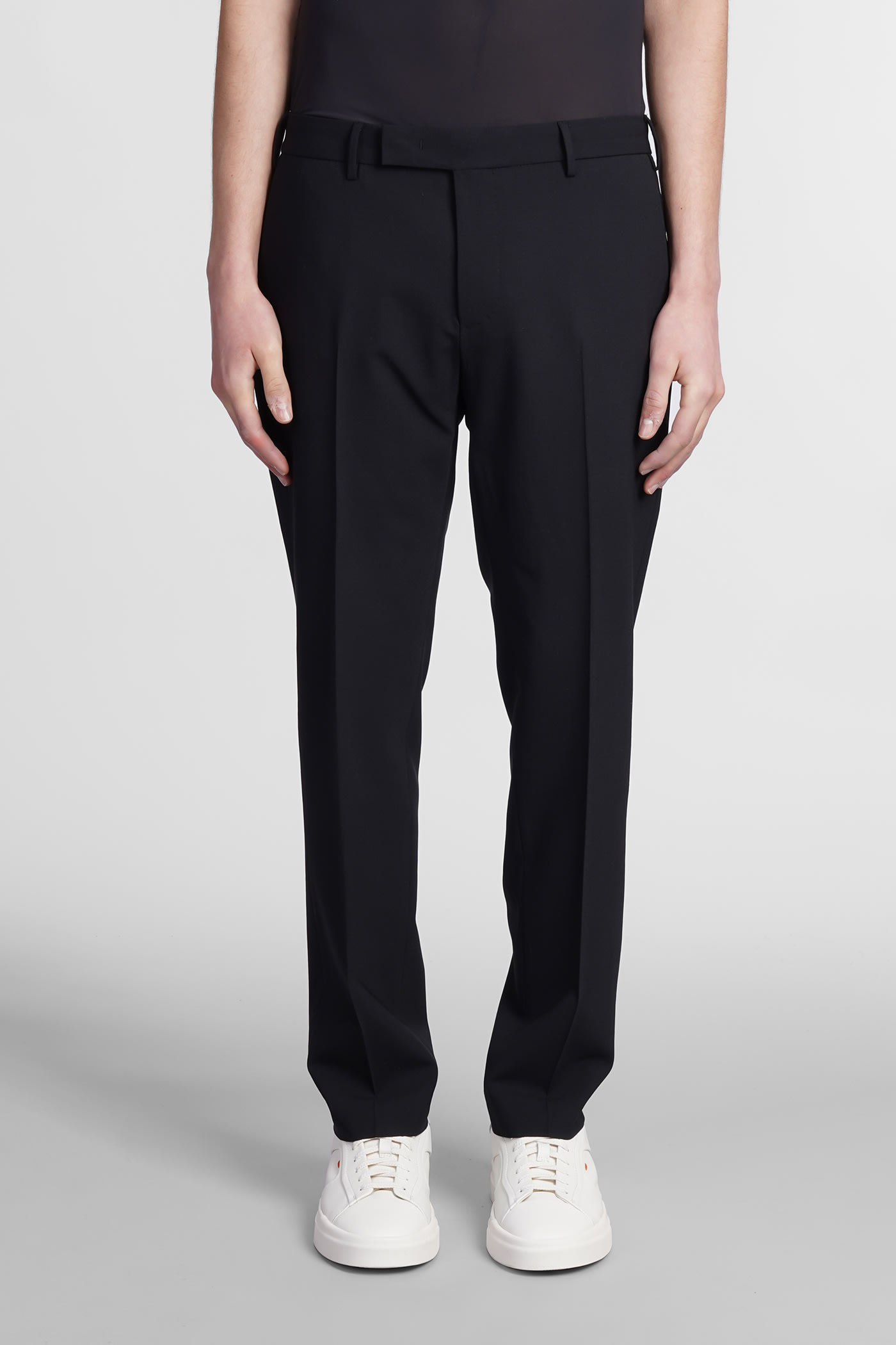 Shop Pt01 Pants In Black Wool