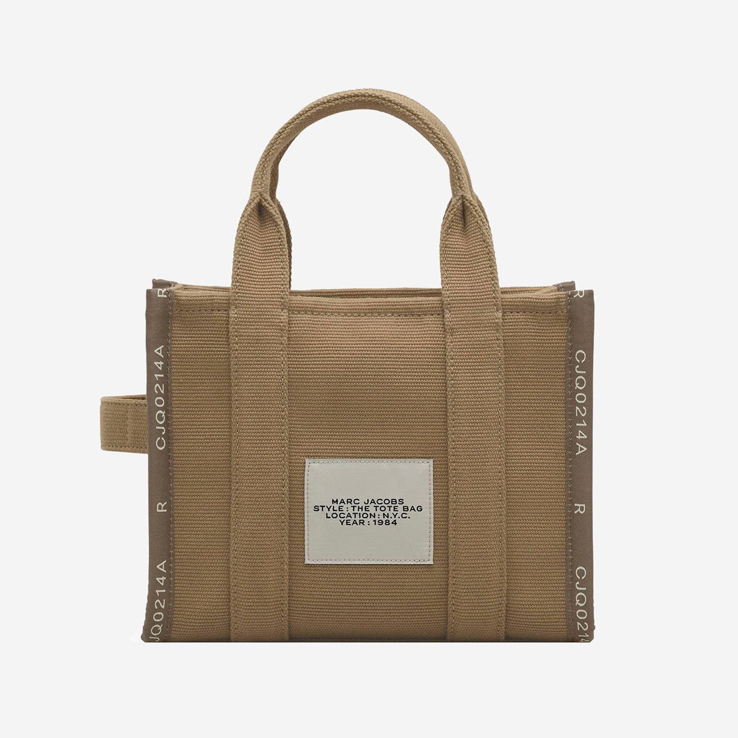 Marc Jacobs The Jacquard Mini Tote Bag In Sand