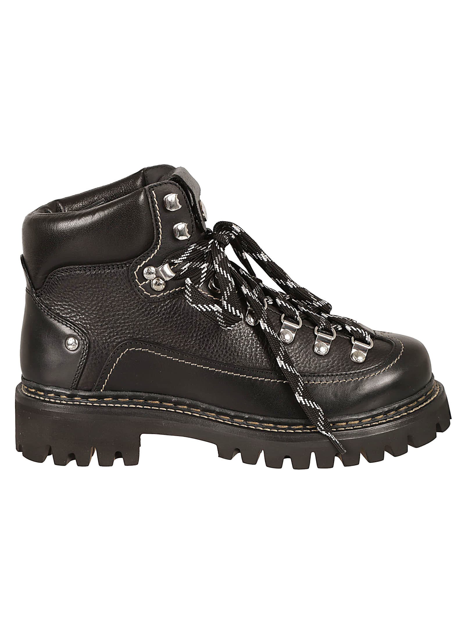 Dsquared2 Hiking Canadian Boots In Black