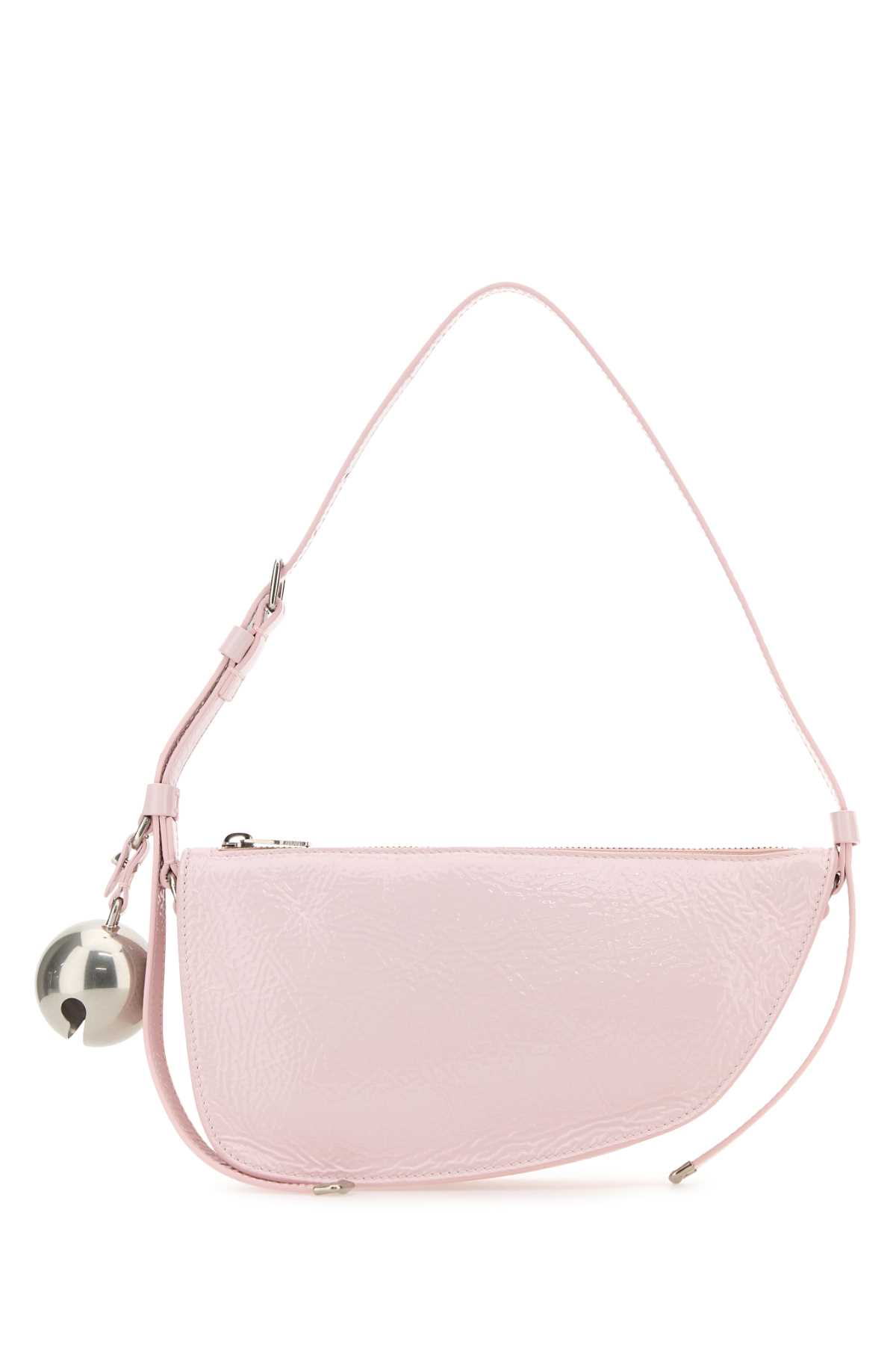 Burberry Pink Leather Knight Small Shoulder Bag