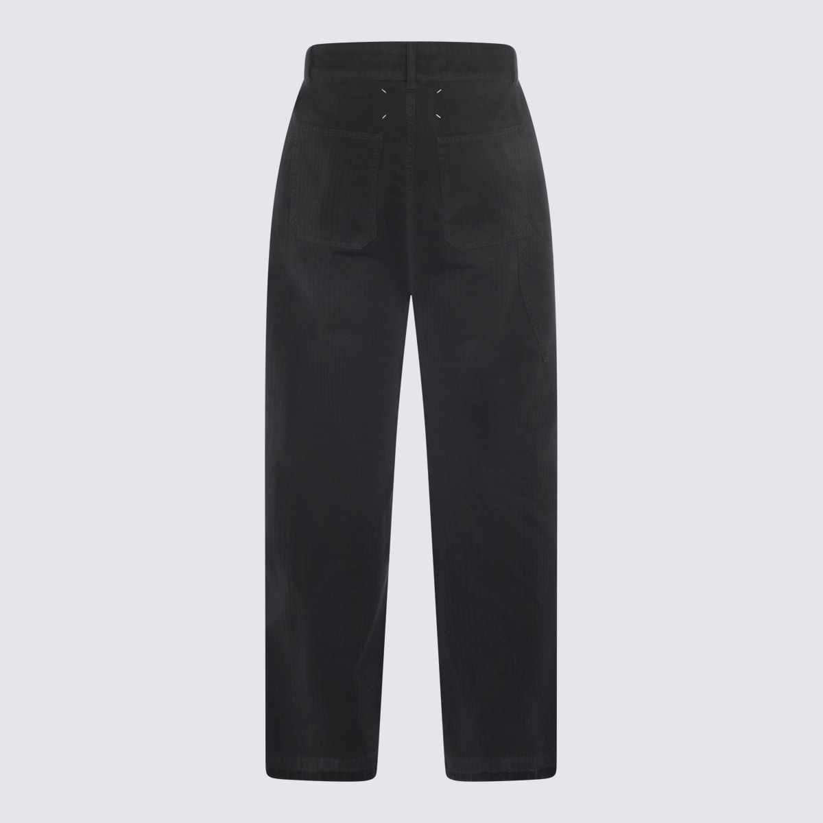 Maison Margiela Relaxed Fit Trousers Featuring Pockets In Black