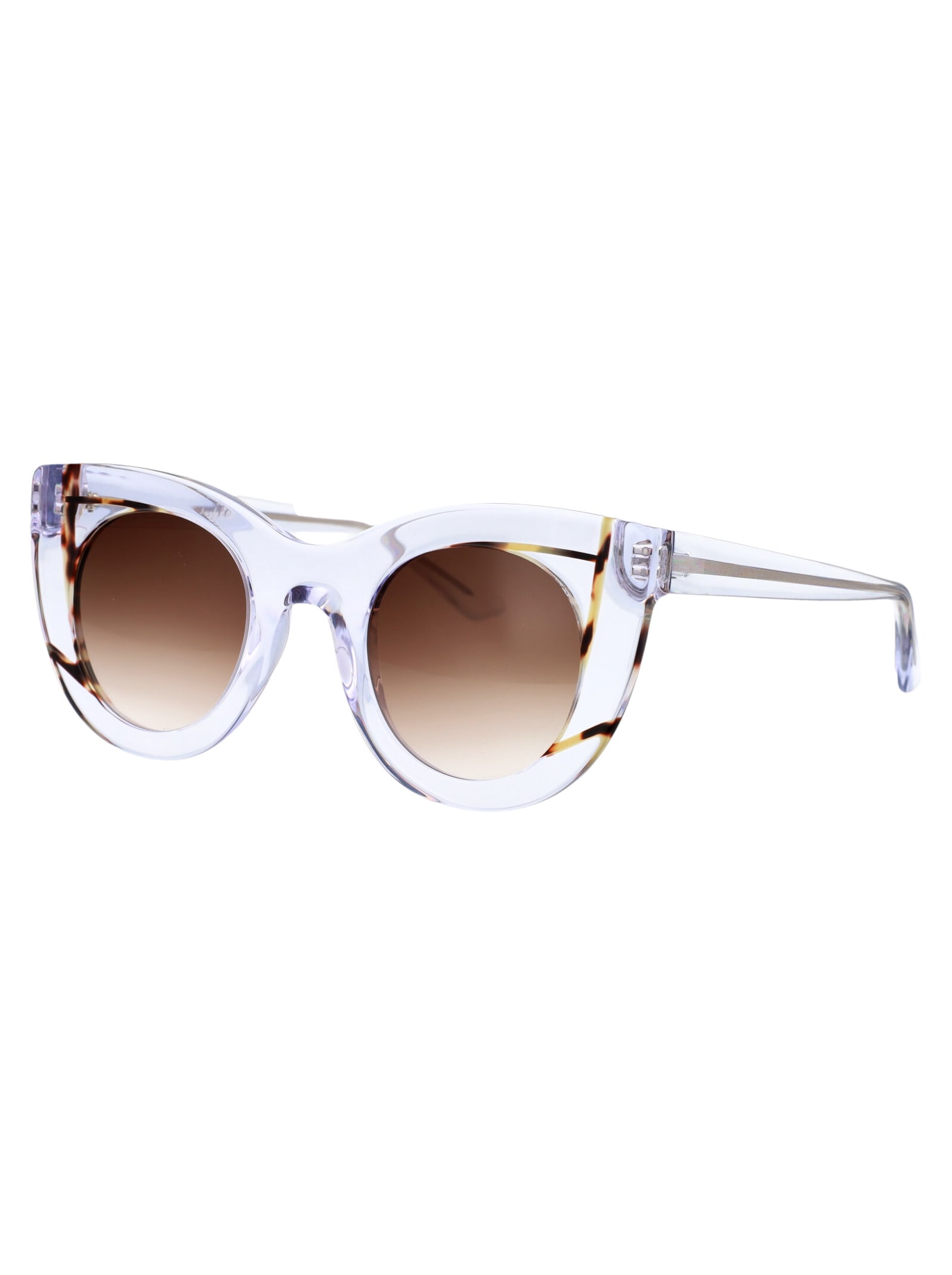 Shop Thierry Lasry Wavvvy Sunglasses In 01 Crystal