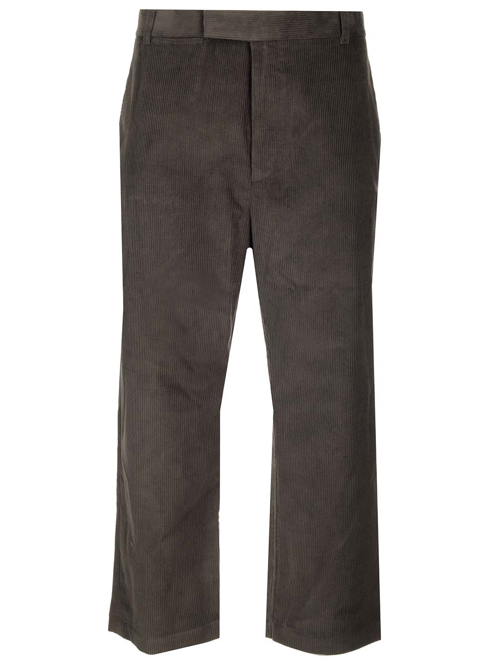 Thom Browne Corduroy Cropped Trousers In Brown