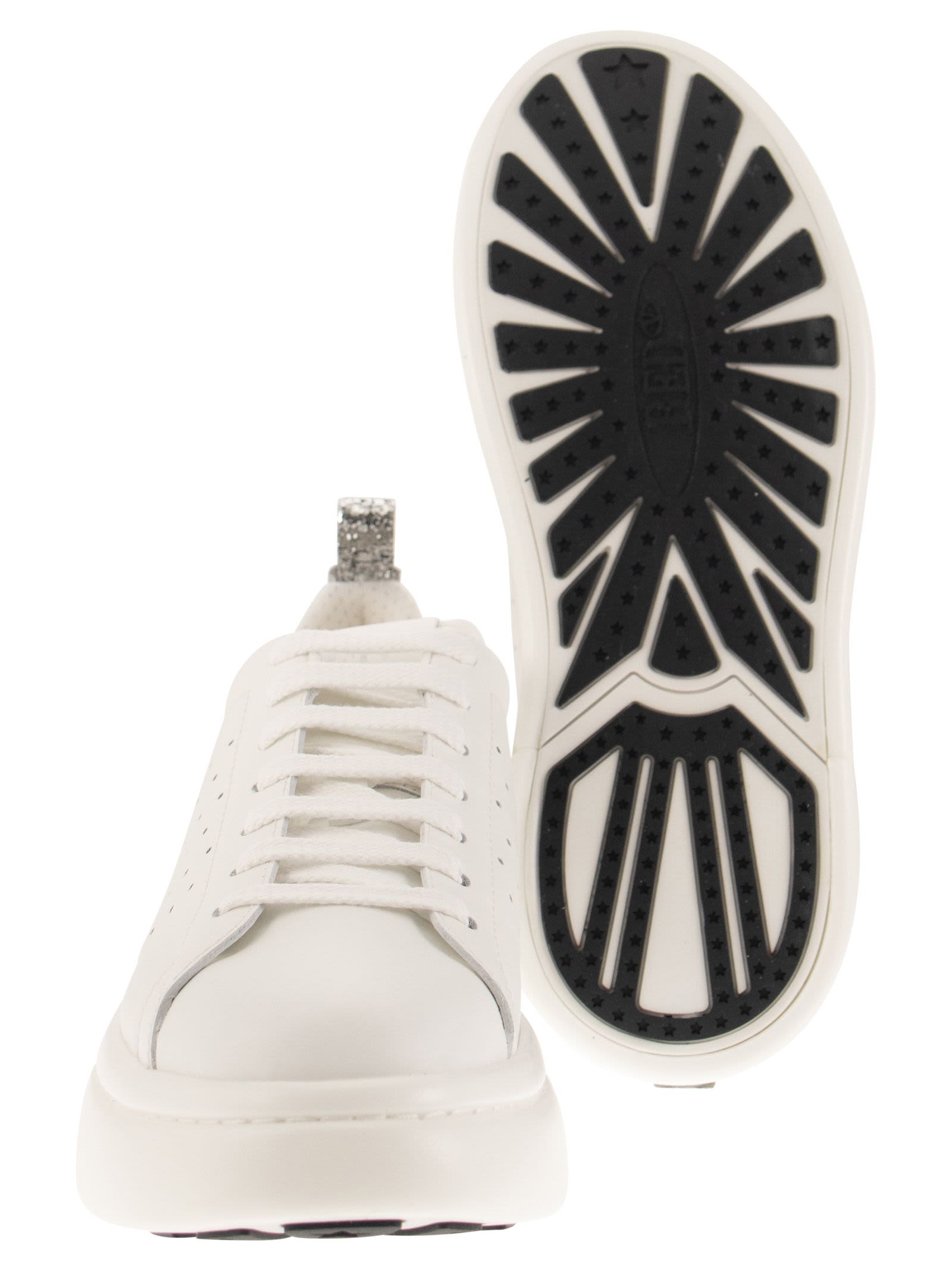 Shop Red Valentino Sneakers Bowalk In White/silver