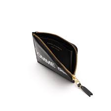 Comme Des Garçons Huge Logo Wallet In Black