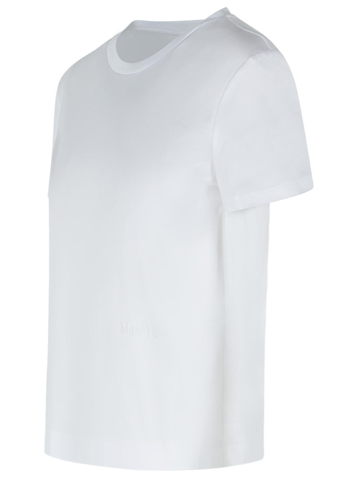 Max Mara Nernia White Cotton T-shirt In White