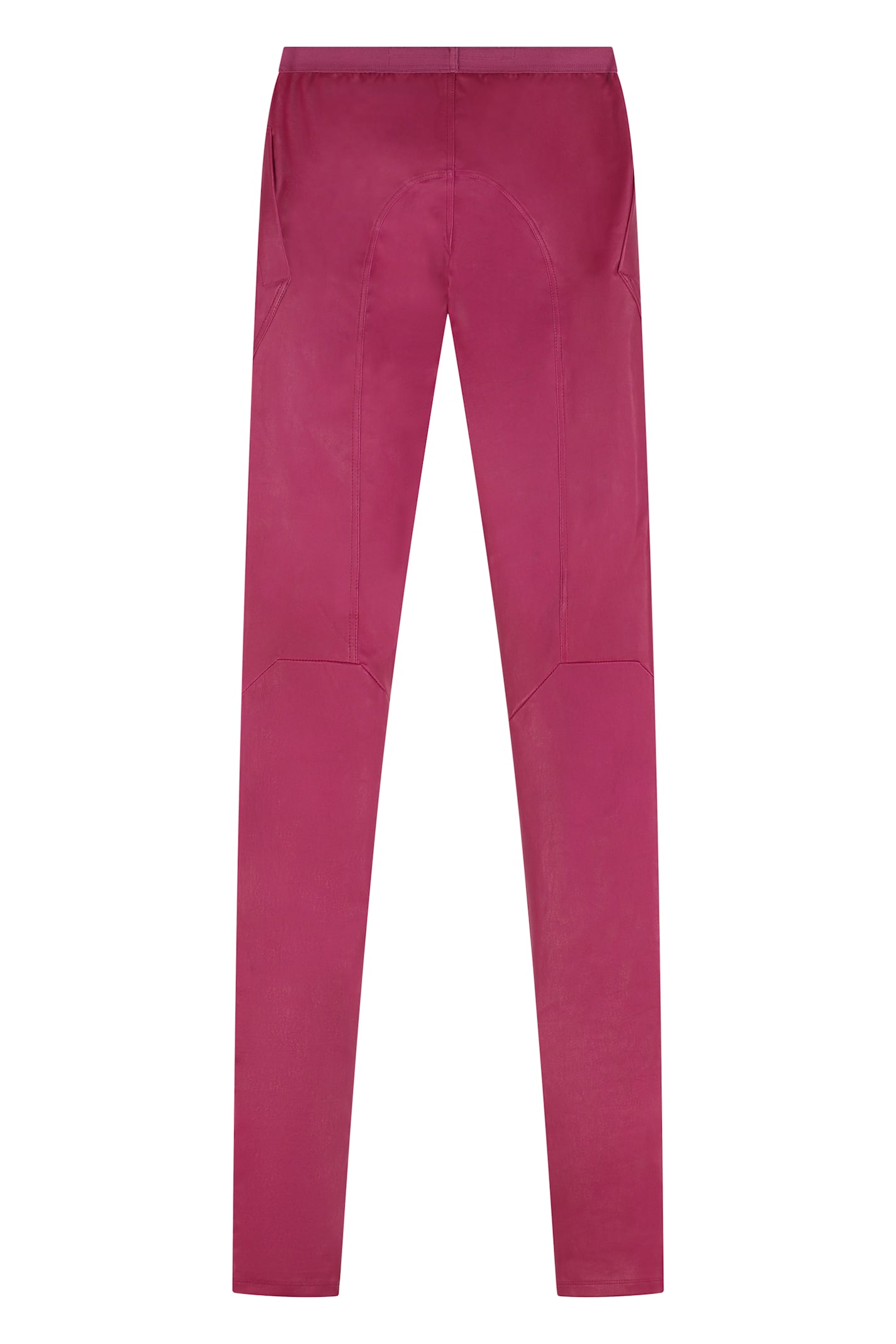 Rick Owens Leather Leggings In Fuchsia