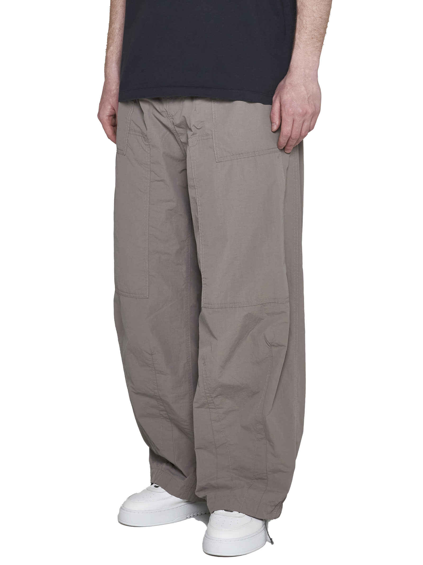 Shop Ten C Pants In Grey