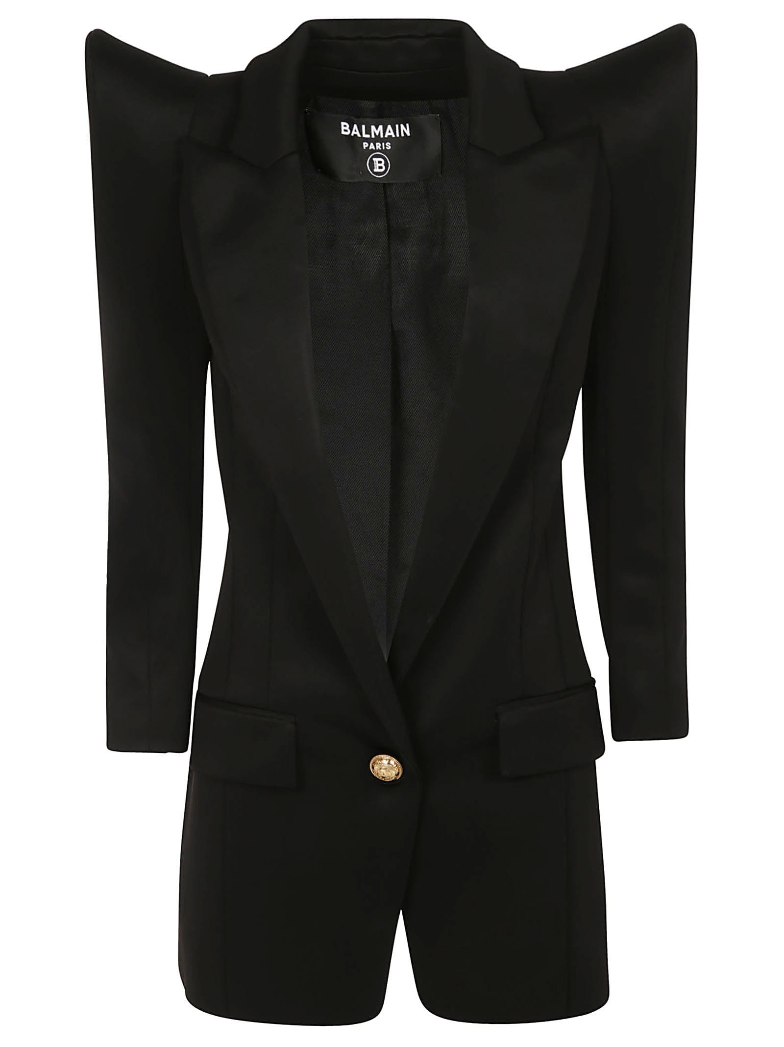 Balmain Other Fitted Collect Blazer In Black