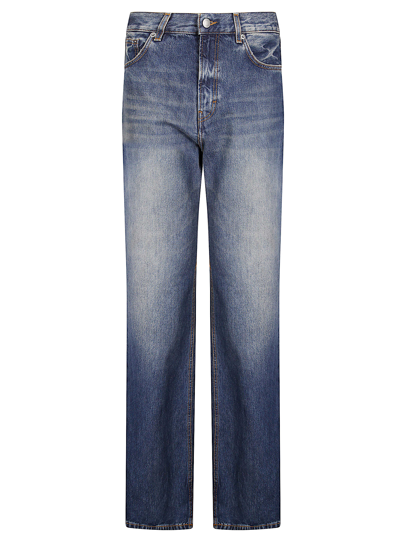 Haikure Korea Intense Blue Jeans In Blue