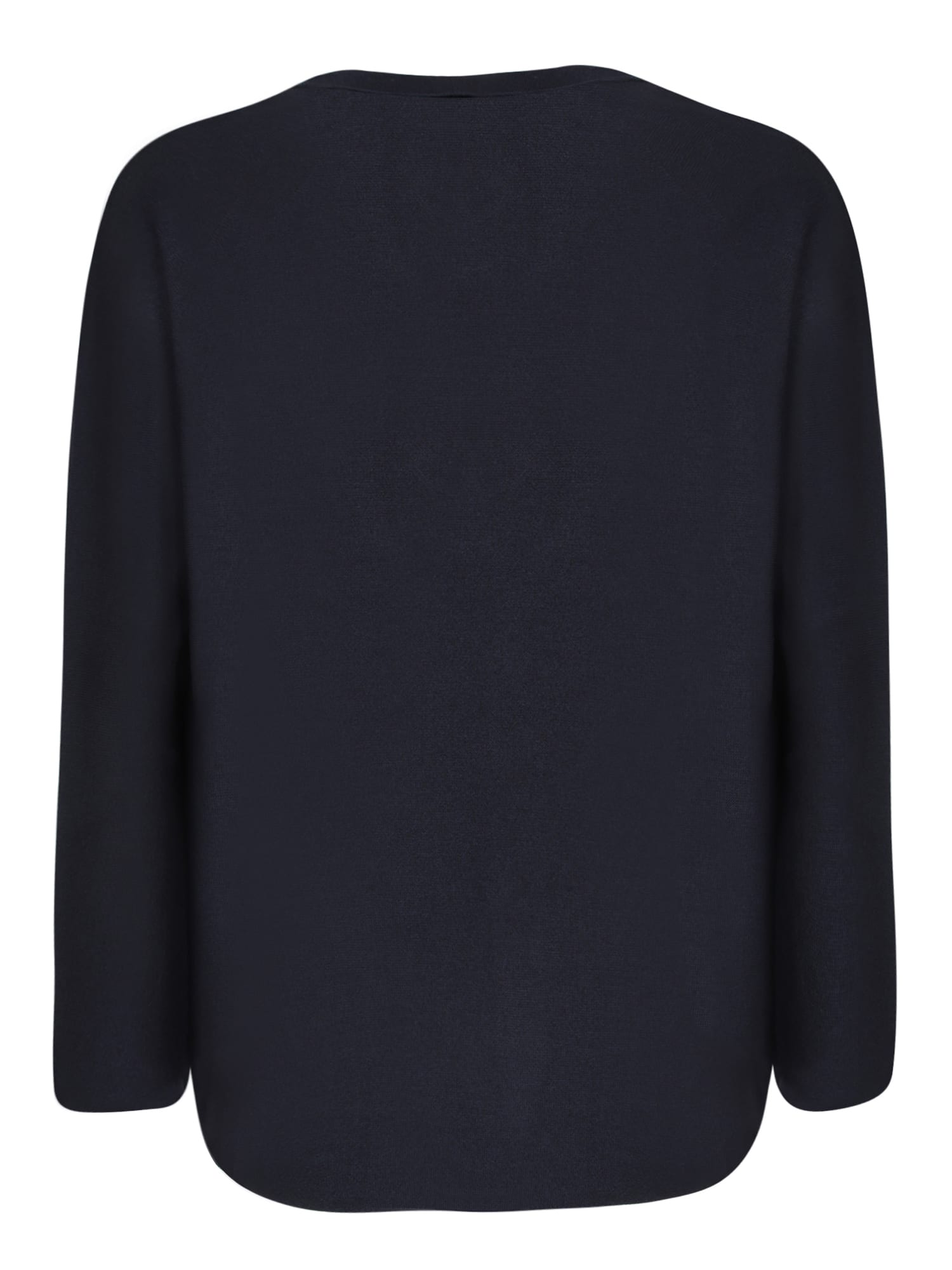 Shop Lardini Wool And Silk Blue Cardigan