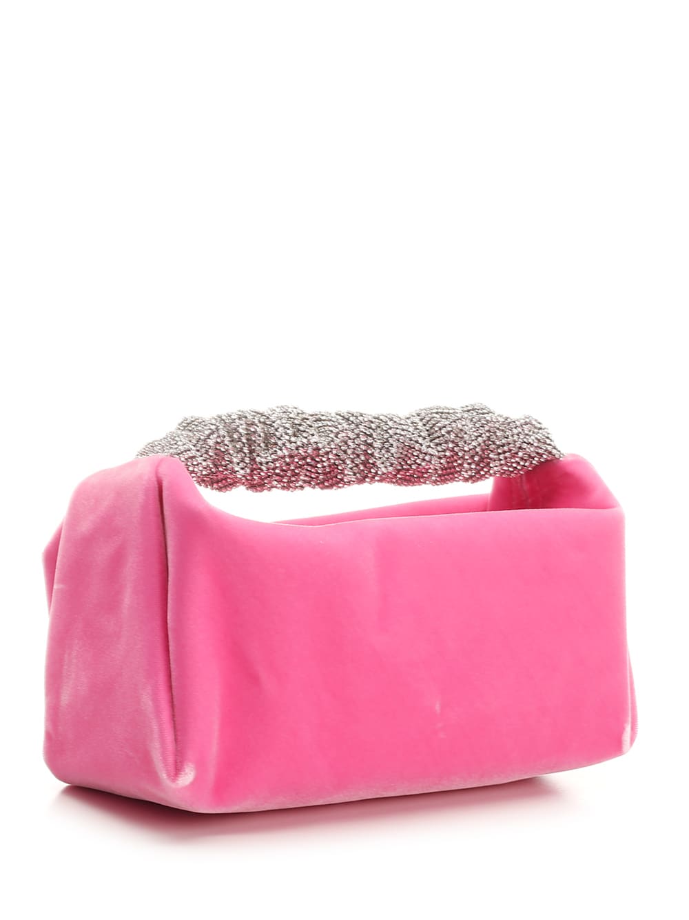 Shop Alexander Wang Mini Scrunchie Handbag In Lipstick Pink