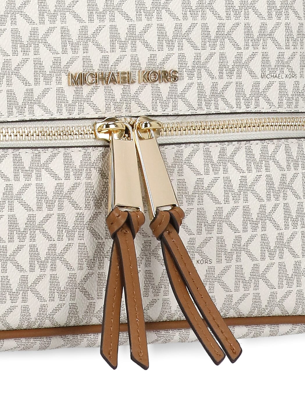 Shop Michael Michael Kors Rhea Backpack In White