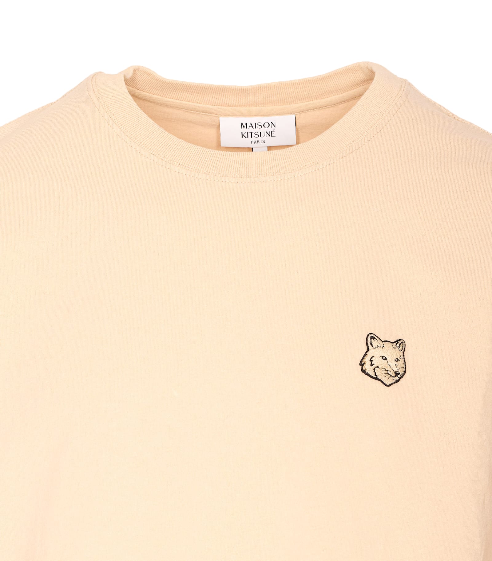 Shop Maison Kitsuné Bold Fox Head Patch T-shirt In Smoke