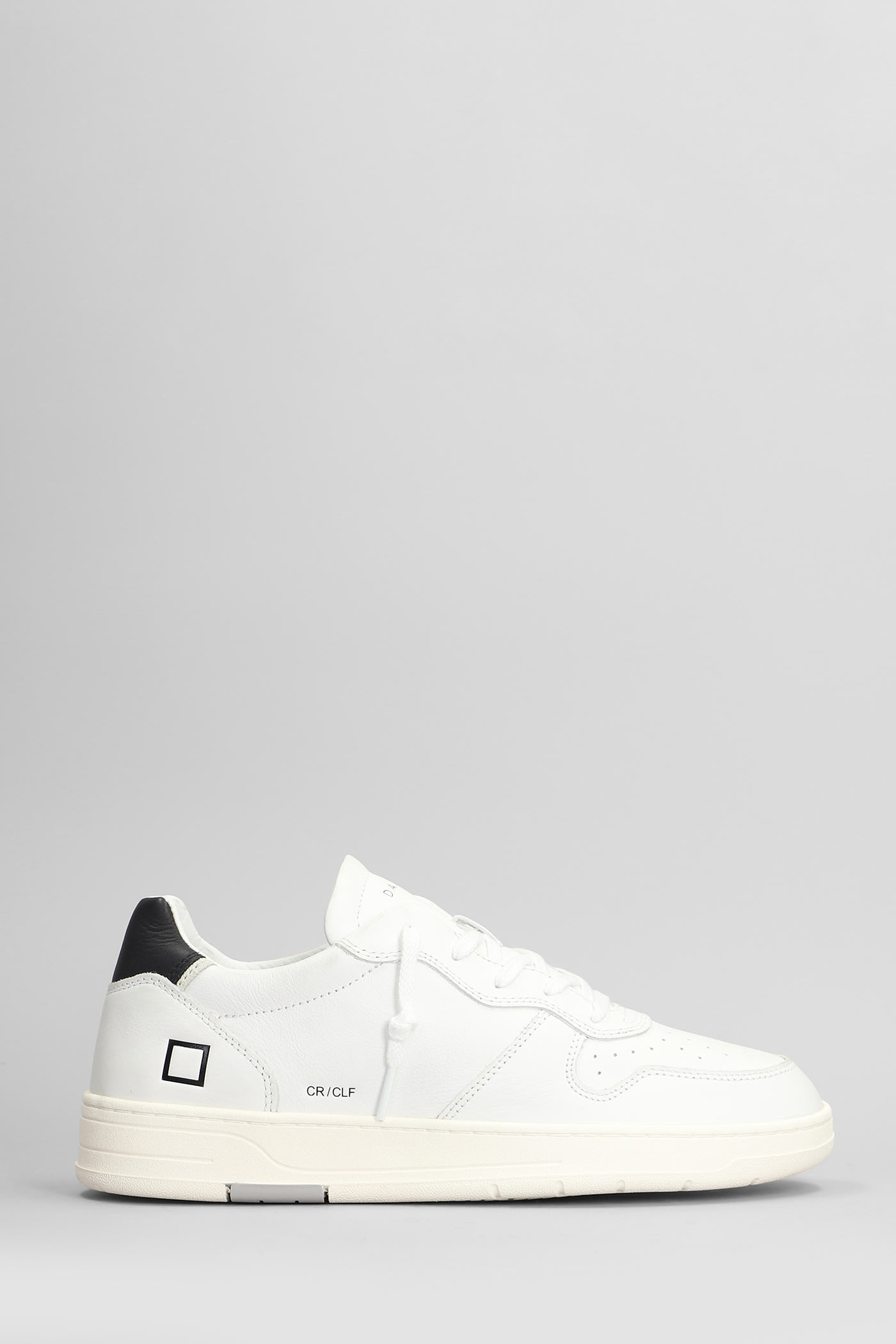 D. A.T. E. Court Sneakers In White Leather